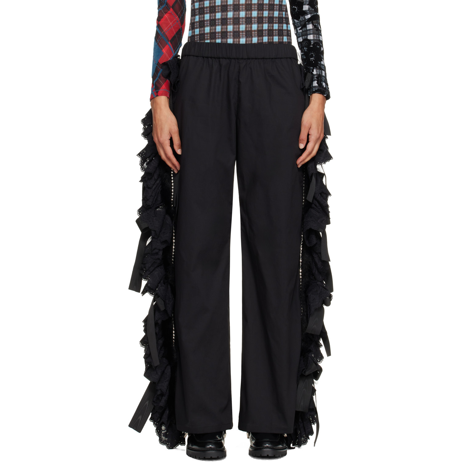 Chopova Lowena Black Corky Pyjama Trousers