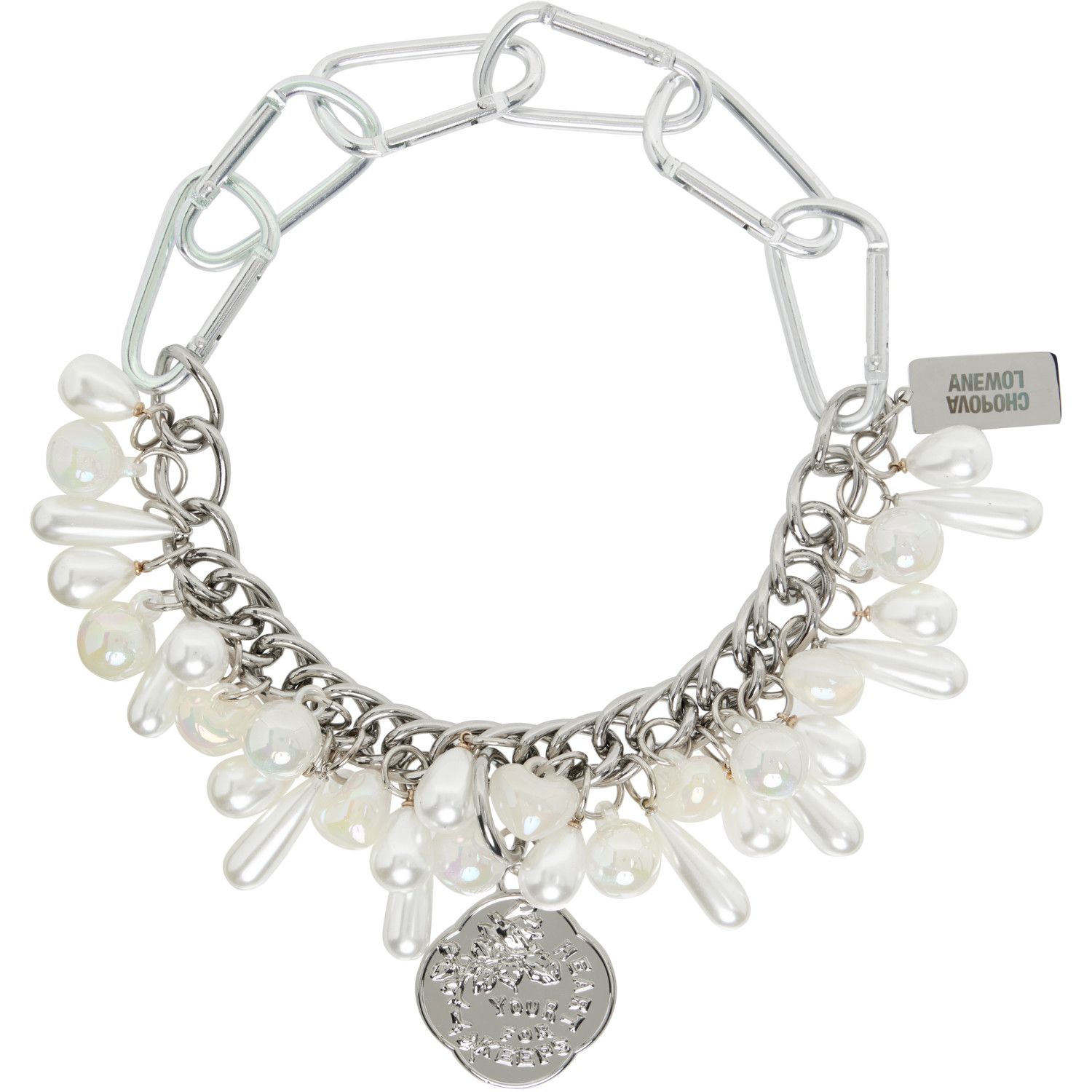 Chopova Lowena: Chopova Lowena 'Heart For Keeps' Carabiner Necklace