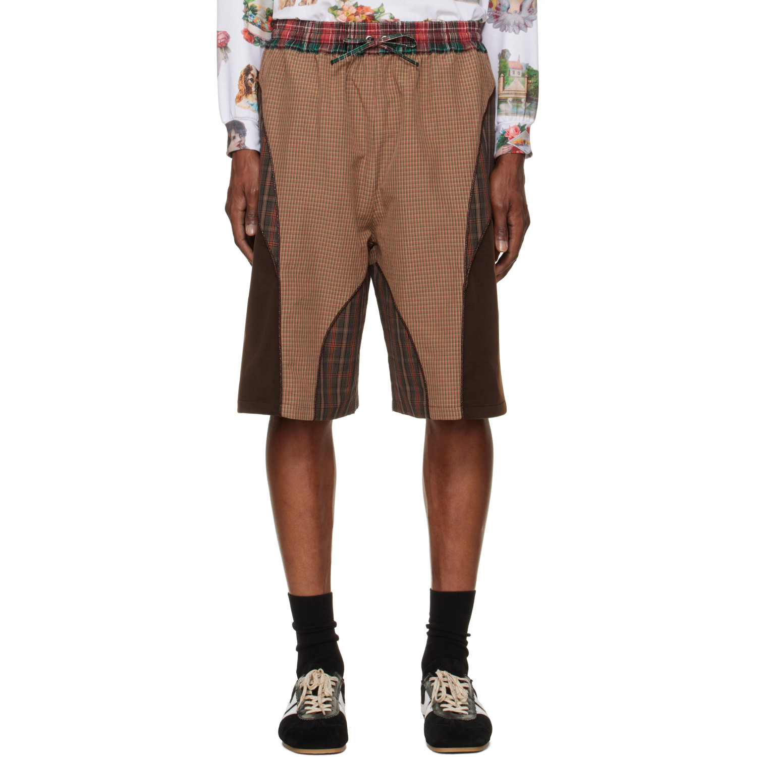 Chopova Lowena Brown Swoon Shorts