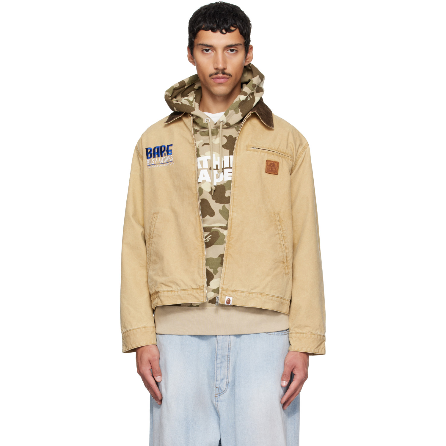 BAPE Beige Work Jacket