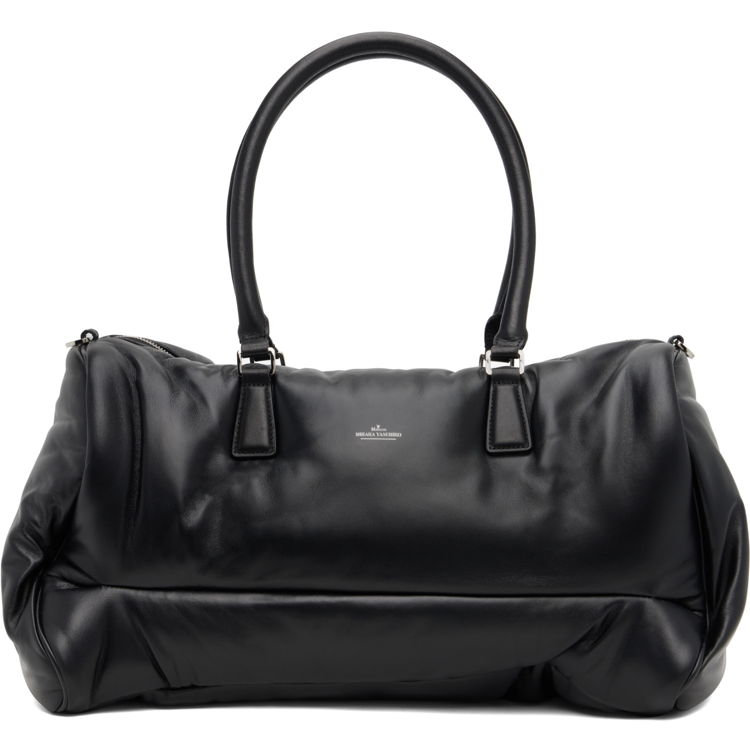Maison MIHARA YASUHIRO Black 'Pucker' Duffle Bag
