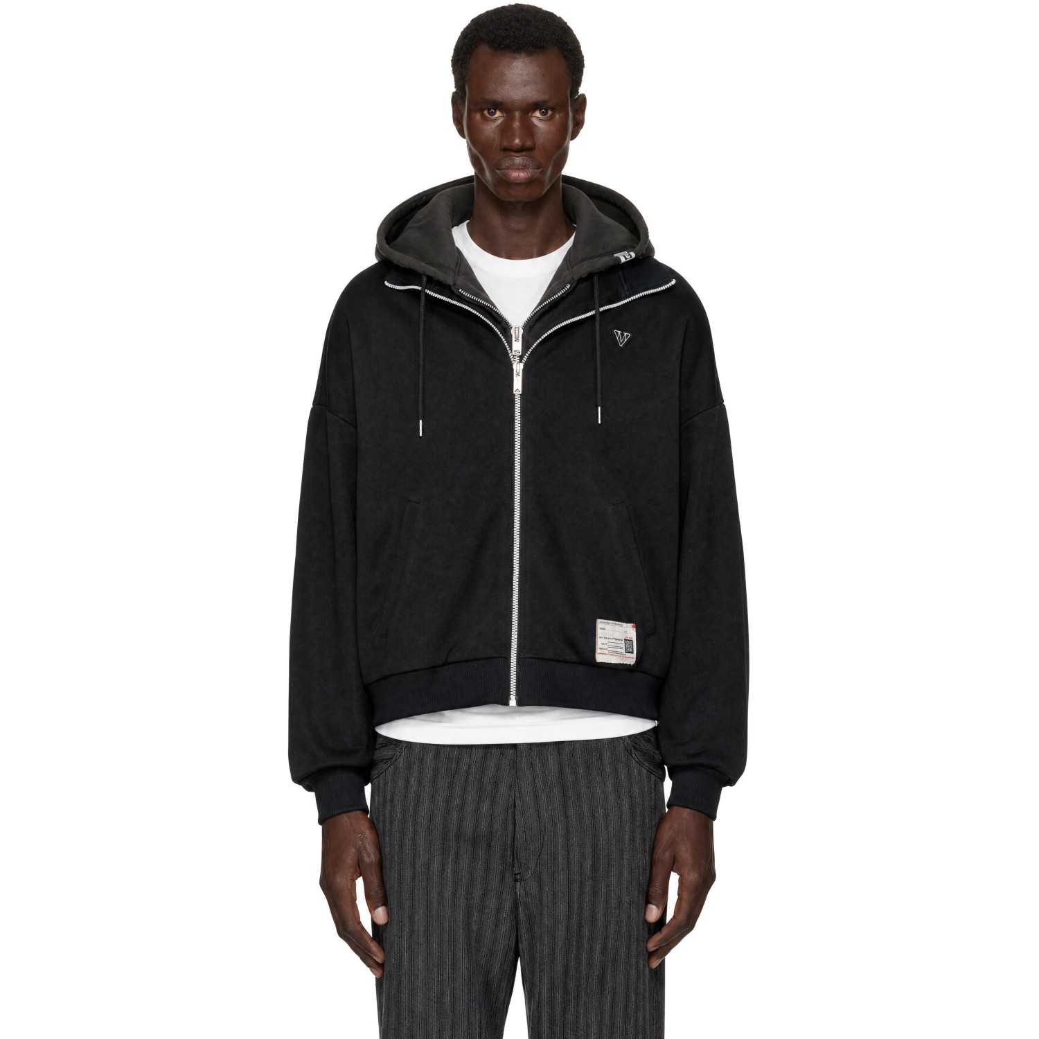 Maison MIHARA YASUHIRO Black Shifted Layer Track Jacket