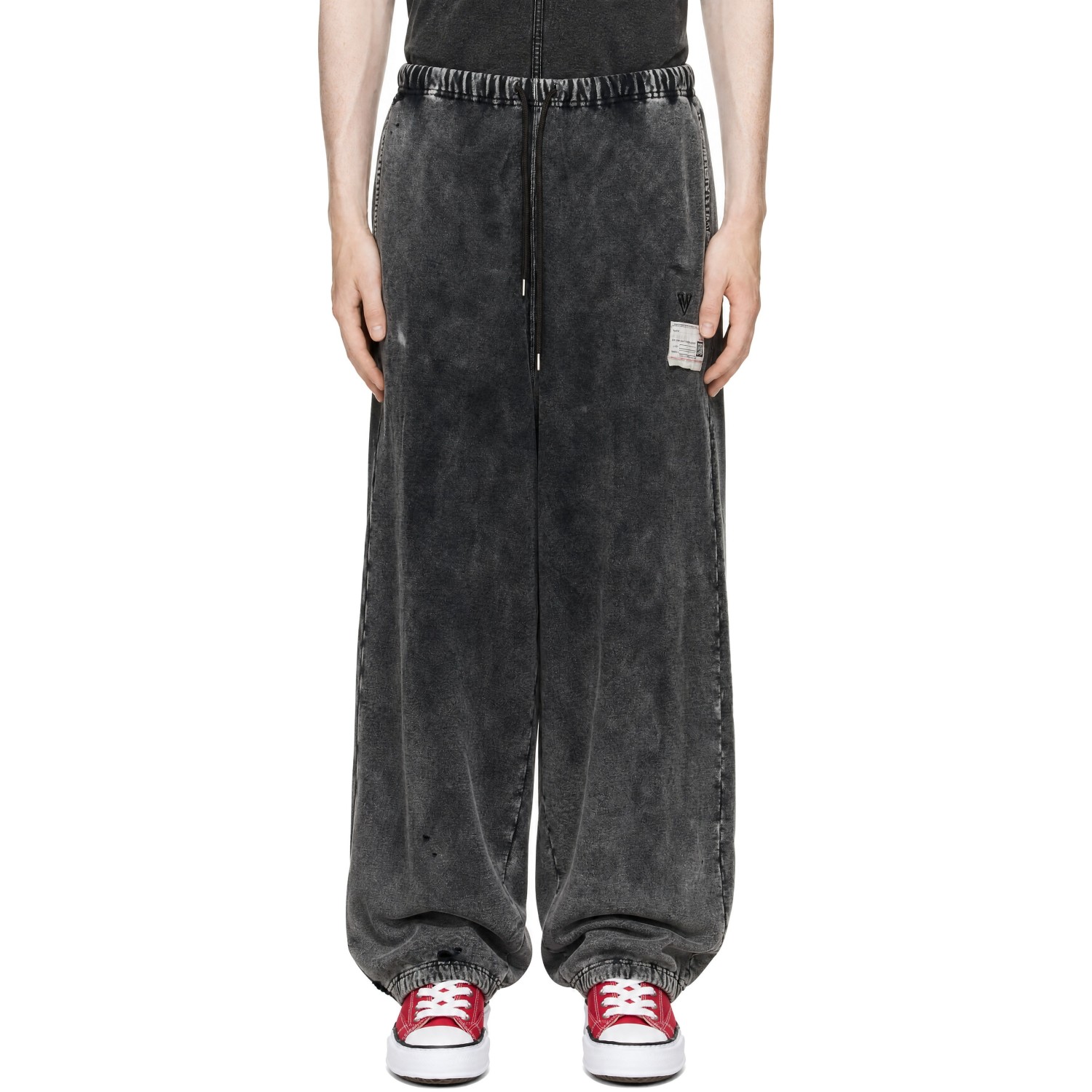 Maison MIHARA YASUHIRO Black Bleached Sweatpants