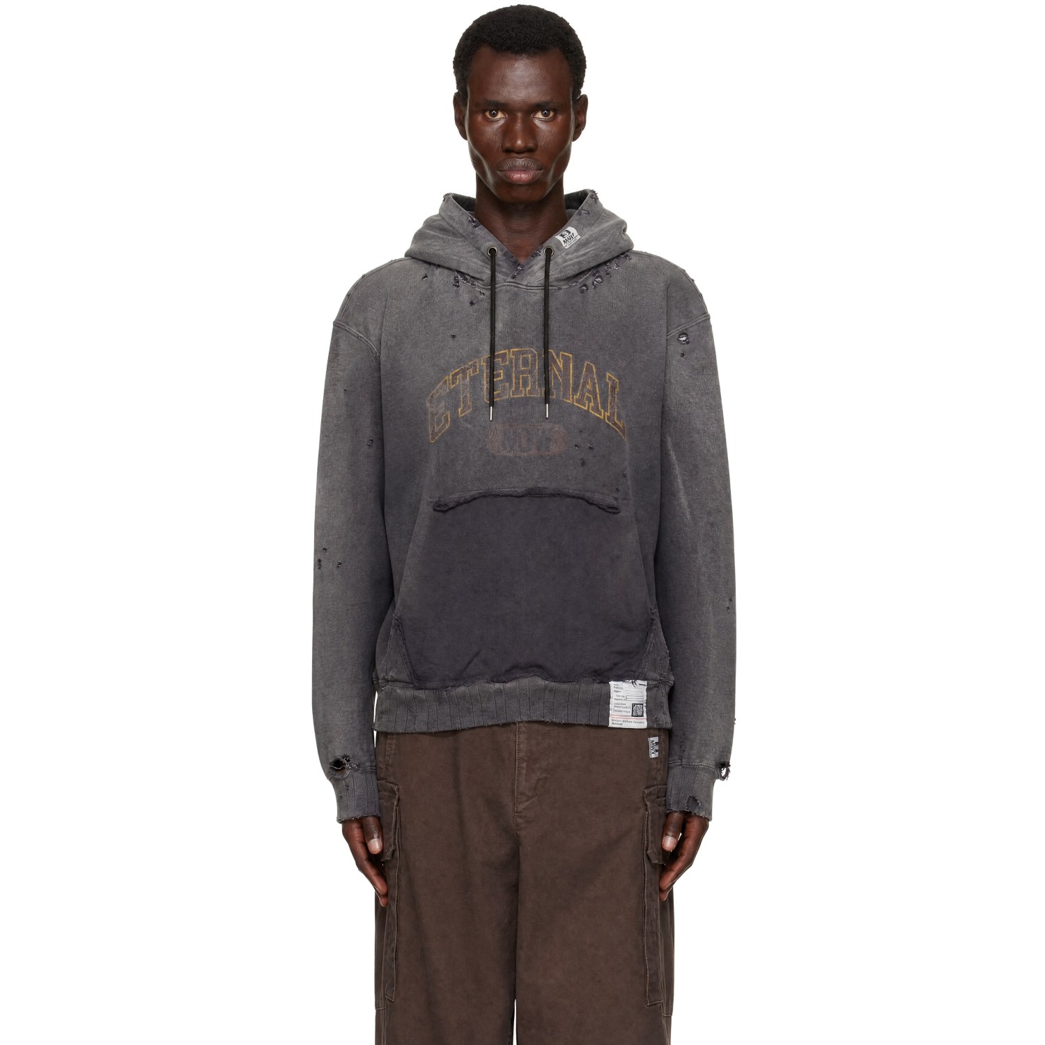 Maison MIHARA YASUHIRO Black Sun Faded Like Hoodie