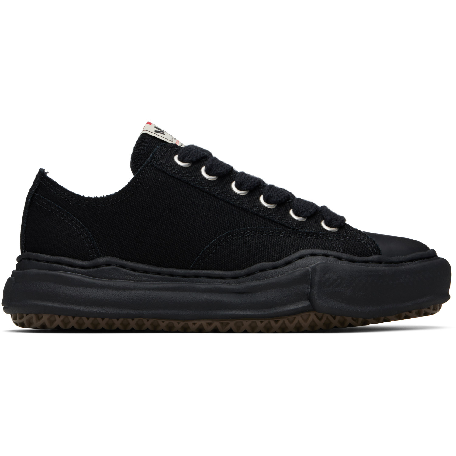 Maison MIHARA YASUHIRO Black 'Peterson' OG Sole Canvas Low-Top Sneakers