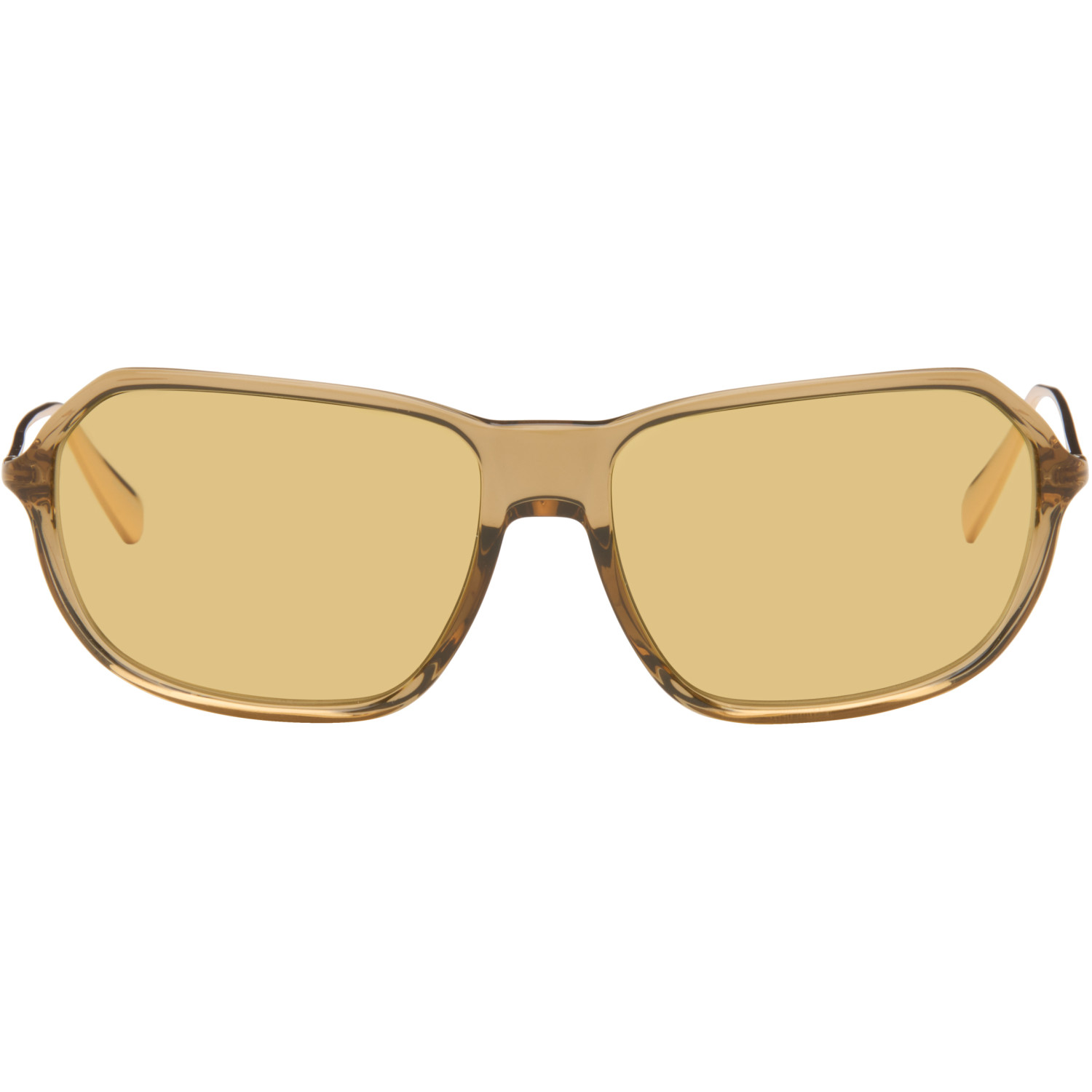 JACQUEMUS Brown Linda Farrow Edition 'The Mimosa' Sunglasses
