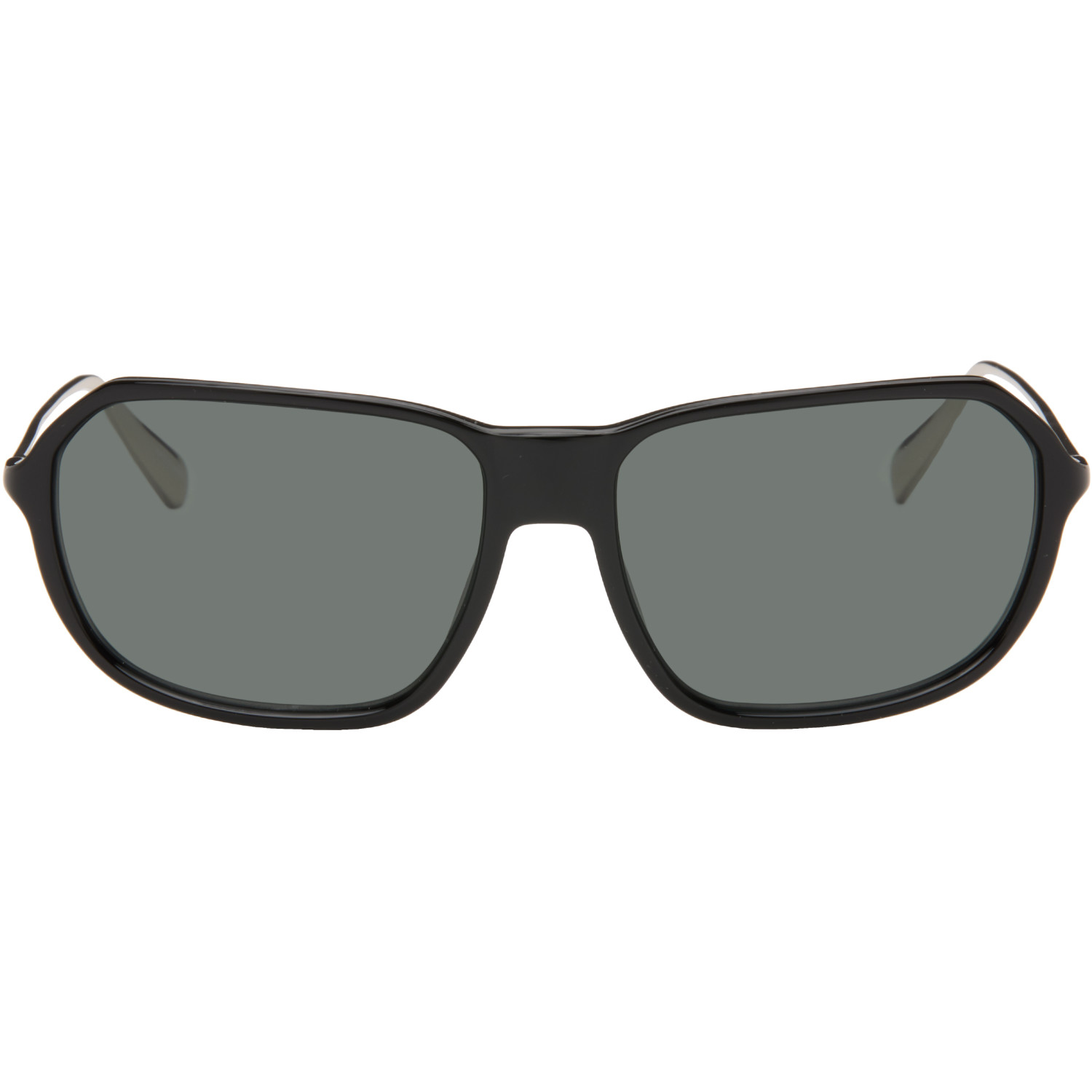JACQUEMUS Black Linda Farrow Edition 'The Mimosa' Sunglasses