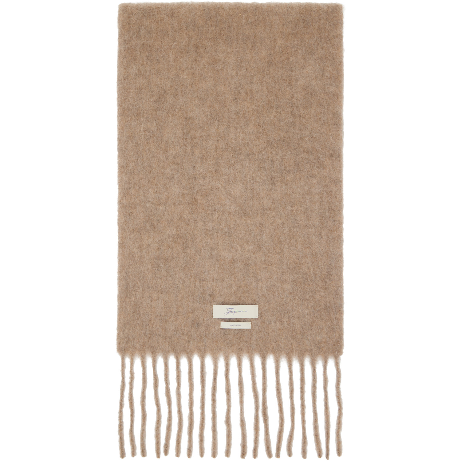 JACQUEMUS Taupe 'The Carro' Scarf