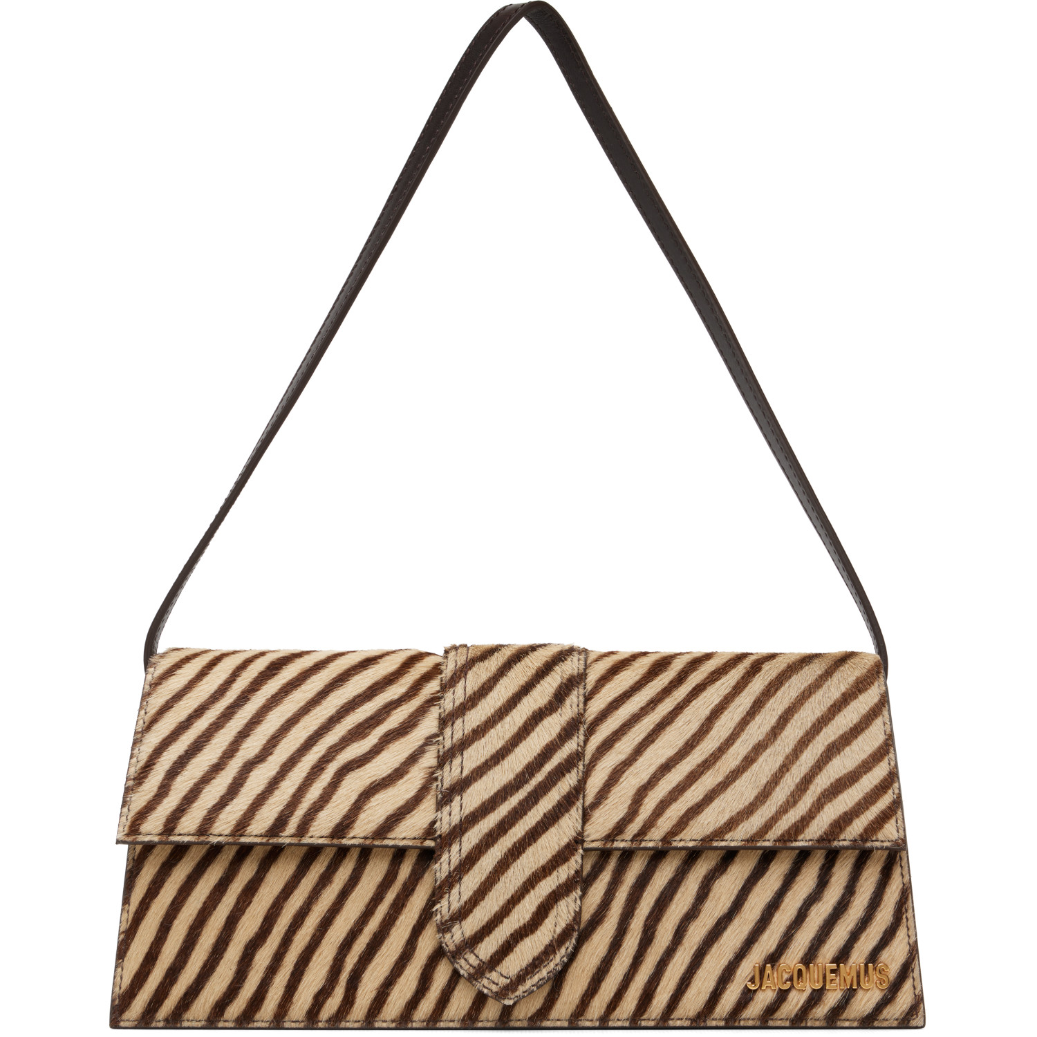 JACQUEMUS Beige & Brown 'The long Bambino' Bag
