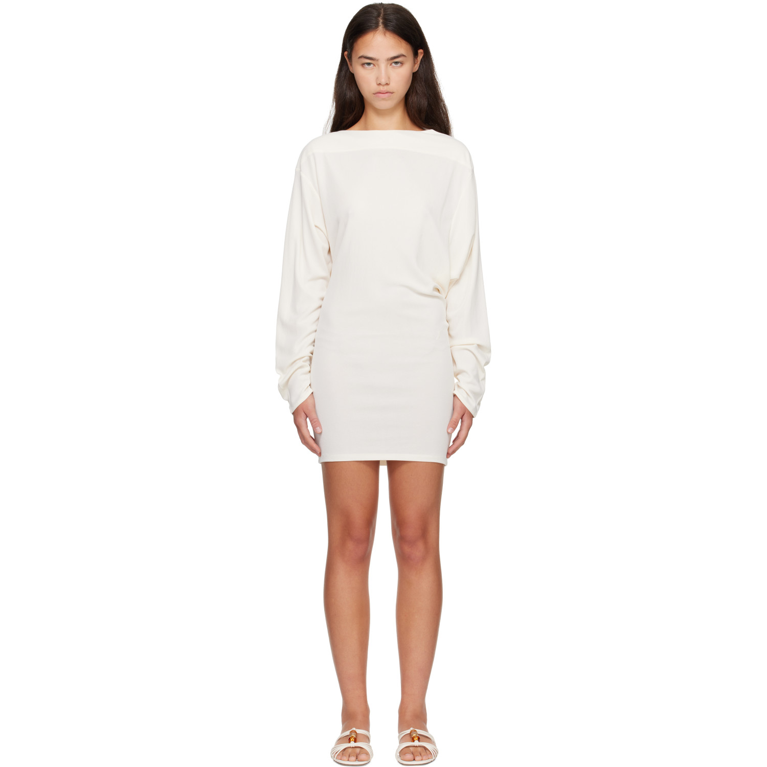 JACQUEMUS Off-White 'The Mistral' Minidress