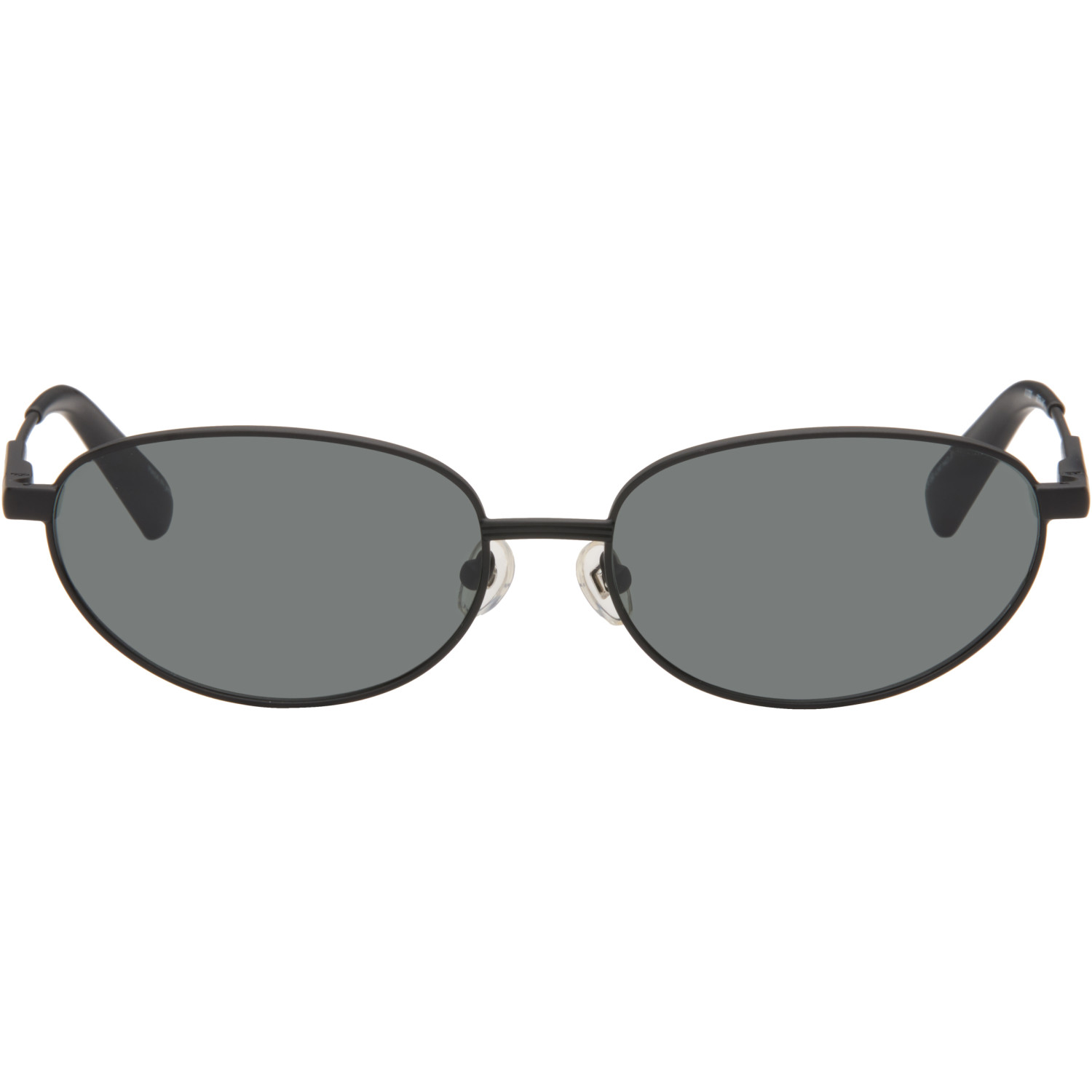 JACQUEMUS Black Linda Farrow Edition 'The Alba' Sunglasses