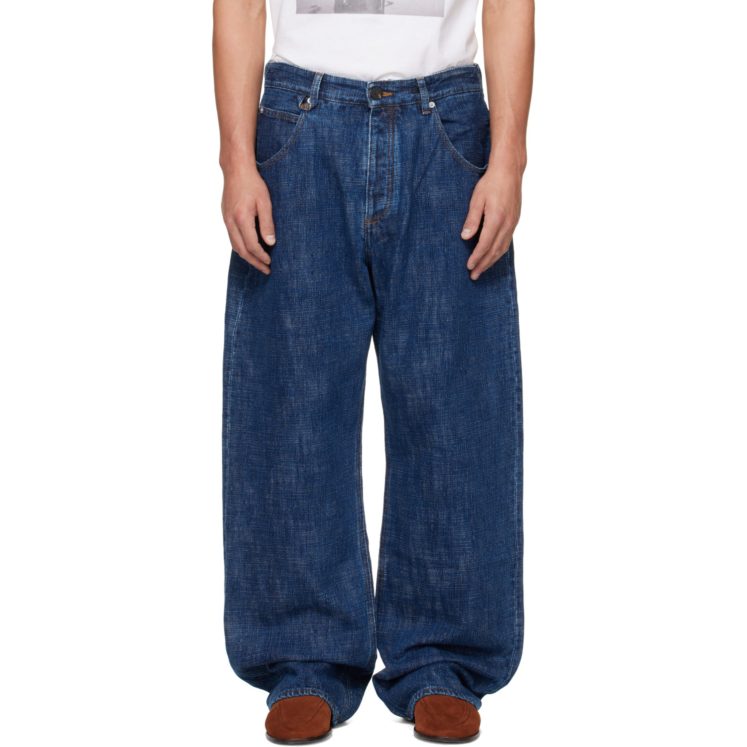 JACQUEMUS Blue 'The de-Nîmes Tempo' Jeans