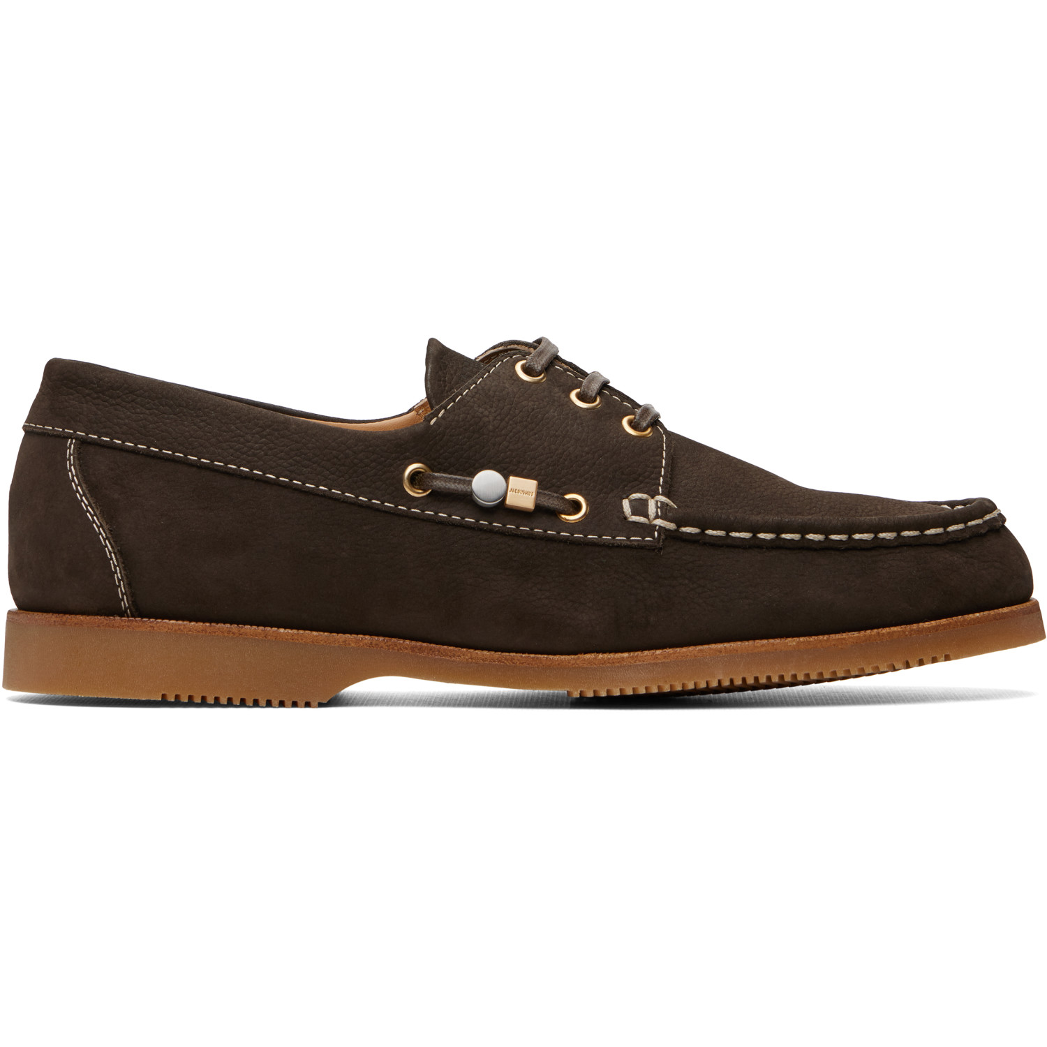 JACQUEMUS Khaki 'The Canotiers' Boat Shoes