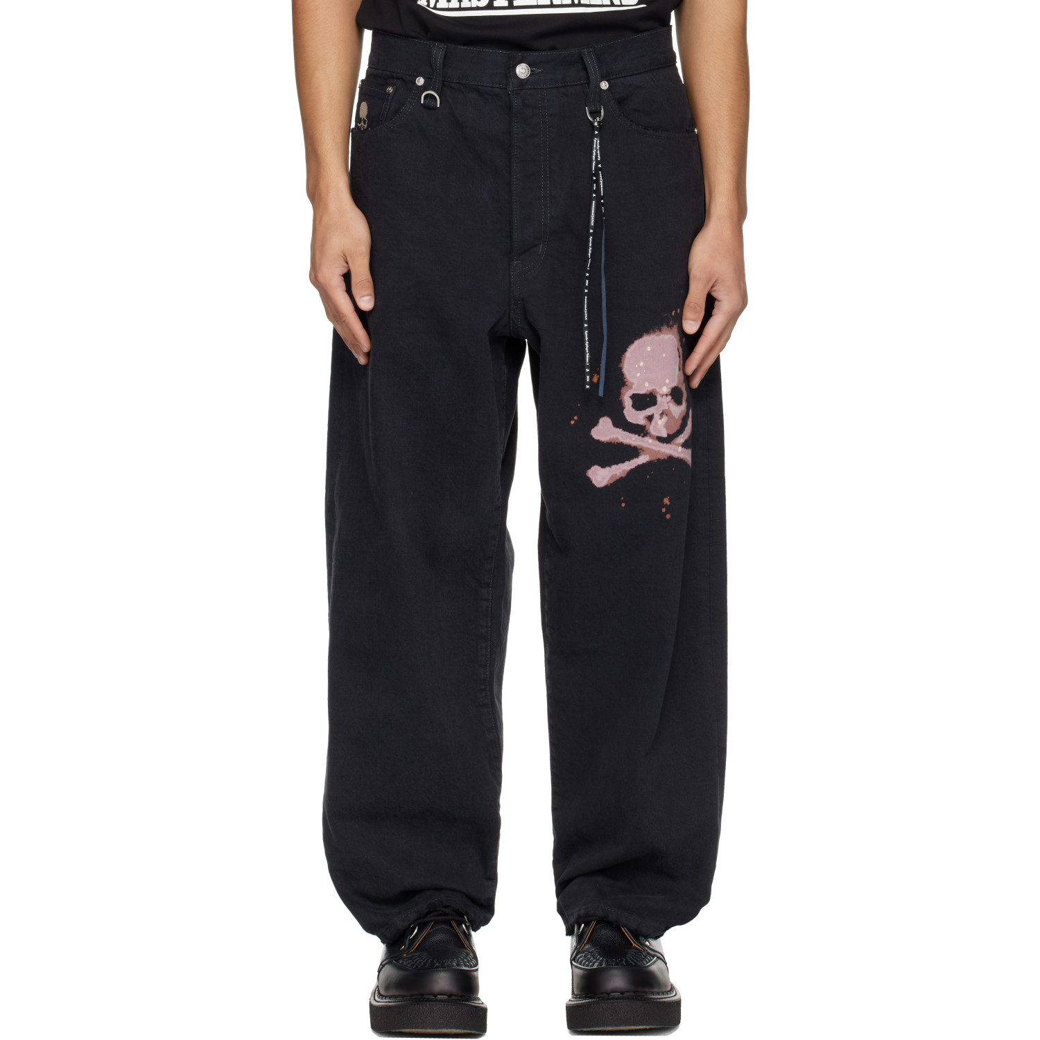 mastermind JAPAN Black MJ Wide Denim Jeans