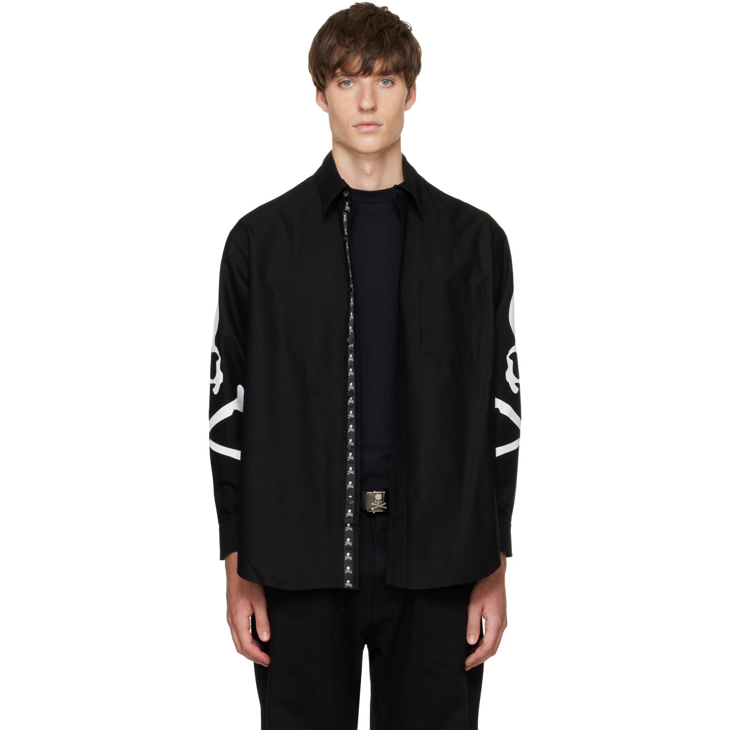 mastermind JAPAN Black Oxford Shirt