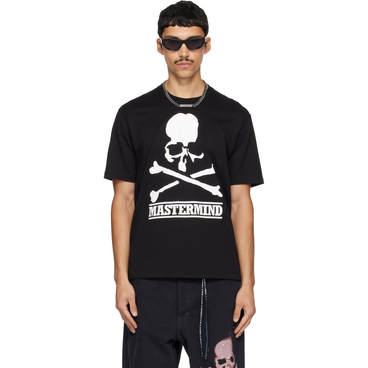 mastermind JAPAN Black MJ Bold Logo S/S T-shirt
