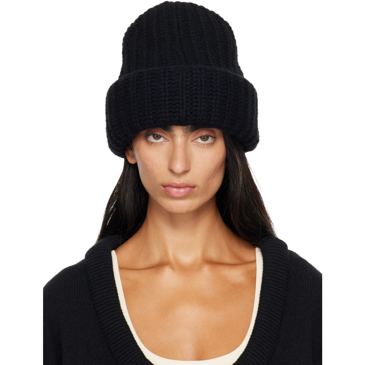 LISA YANG Black Beatris Beanie
