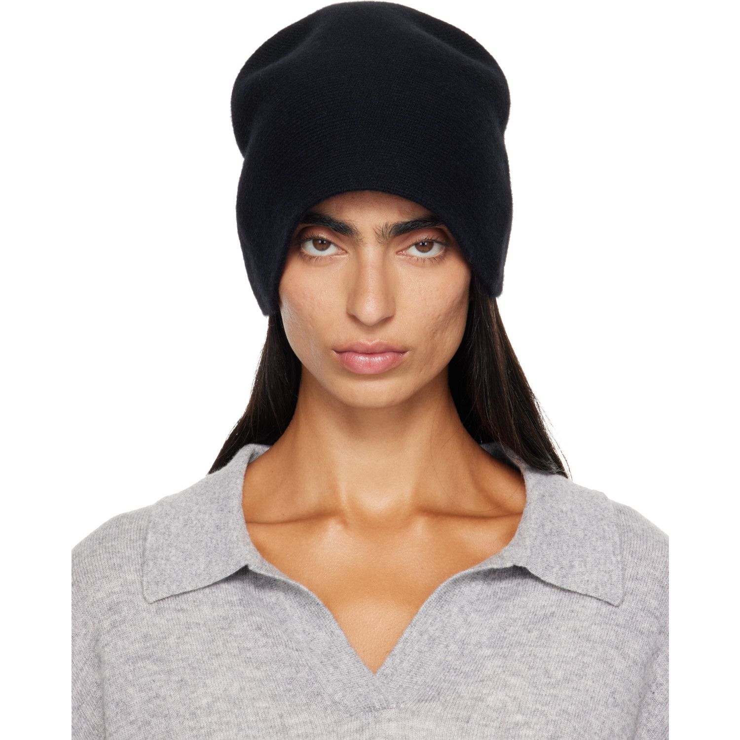 LISA YANG Black Birgitte Beanie