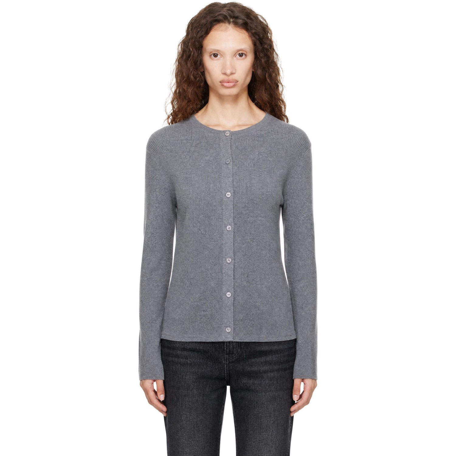 LISA YANG Gray Abeena Cardigan