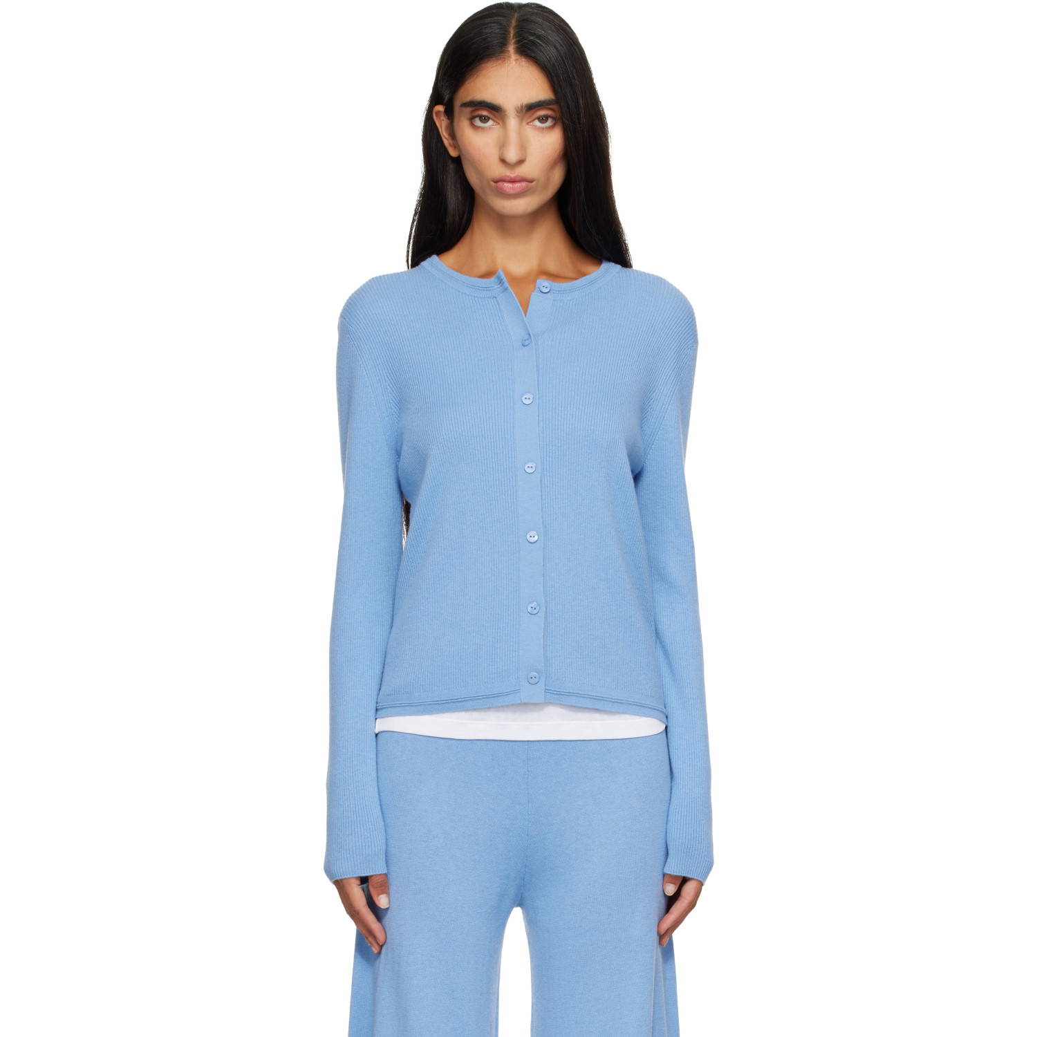 LISA YANG Blue Abeena Cardigan