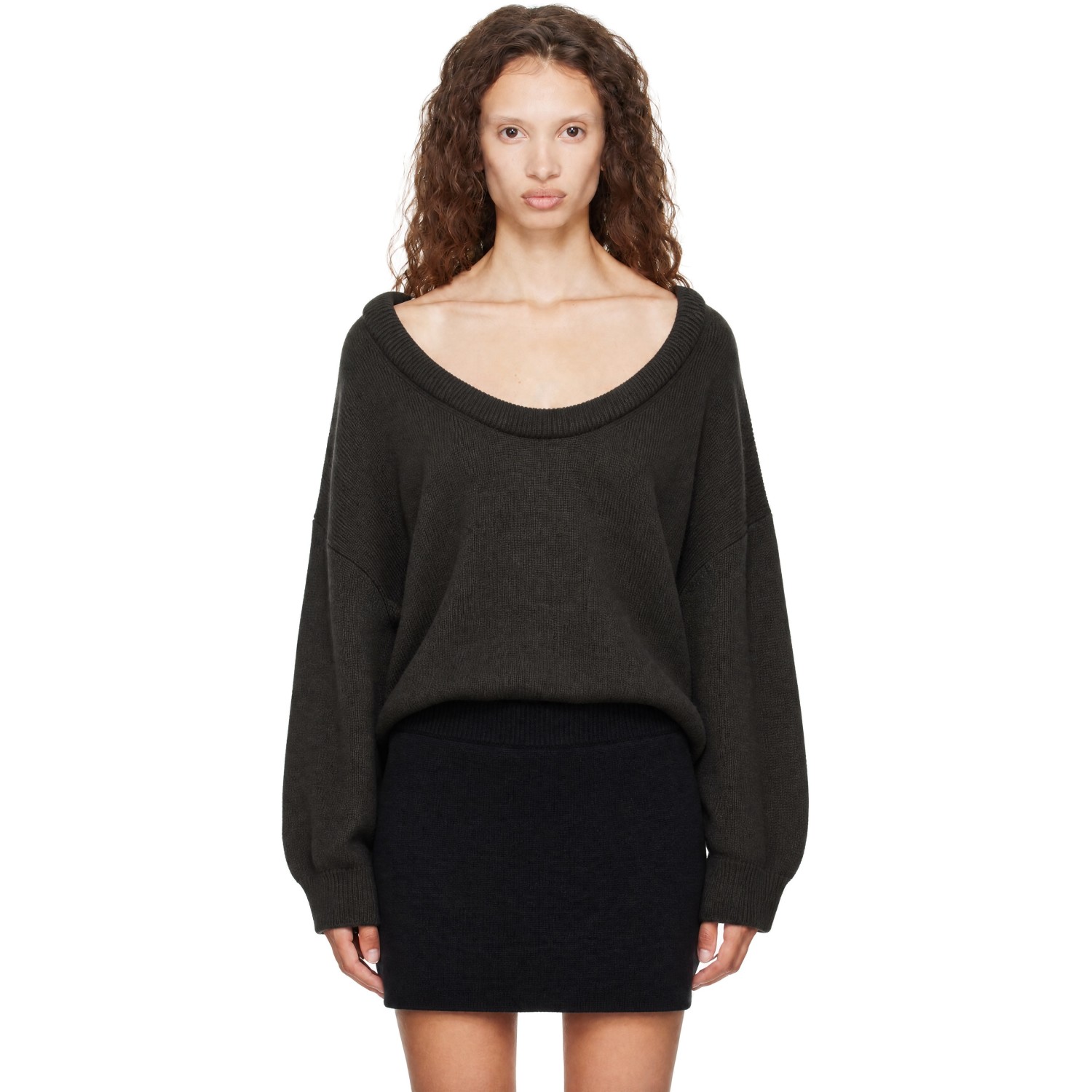 LISA YANG Khaki Doria Sweater