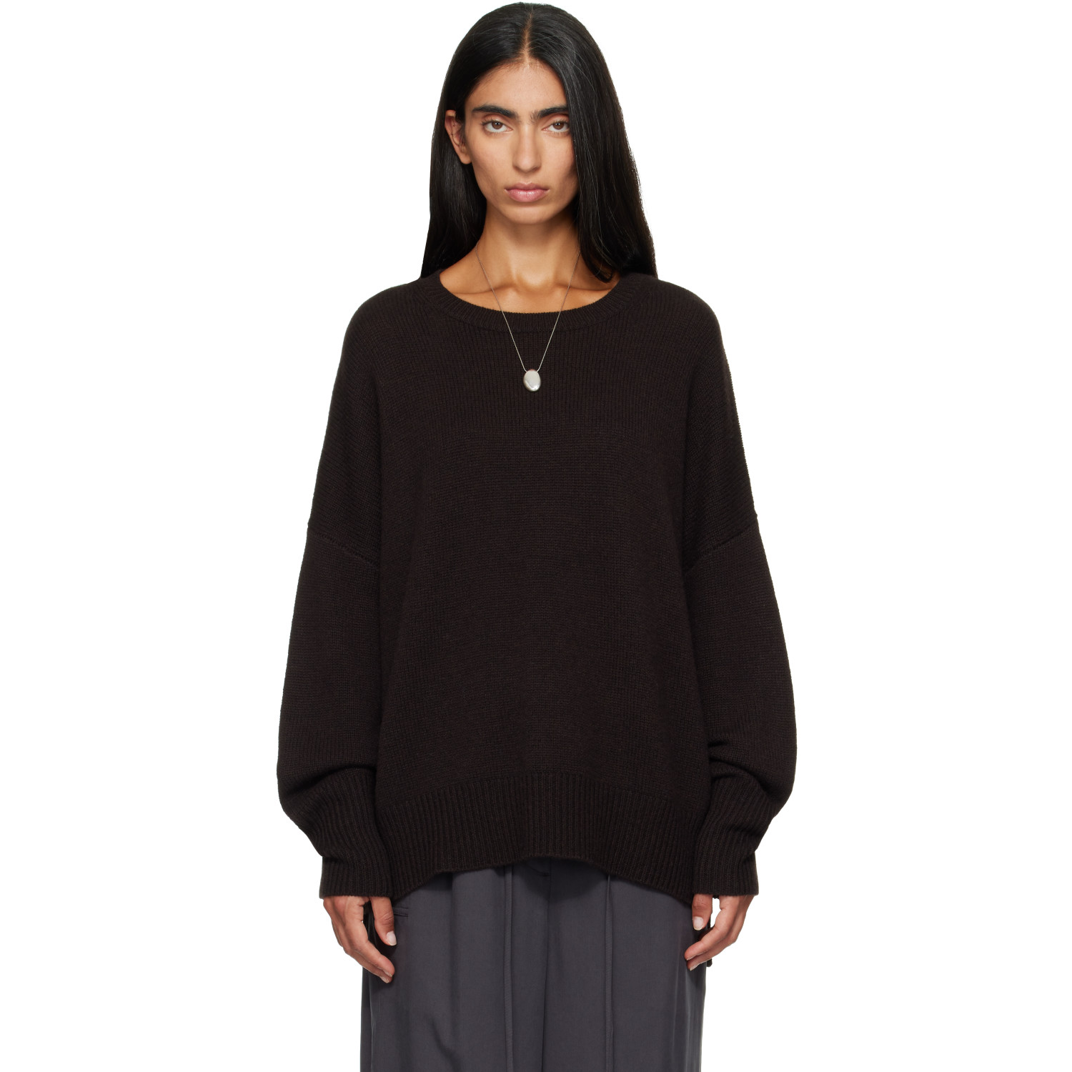 LISA YANG Brown Mila Sweater