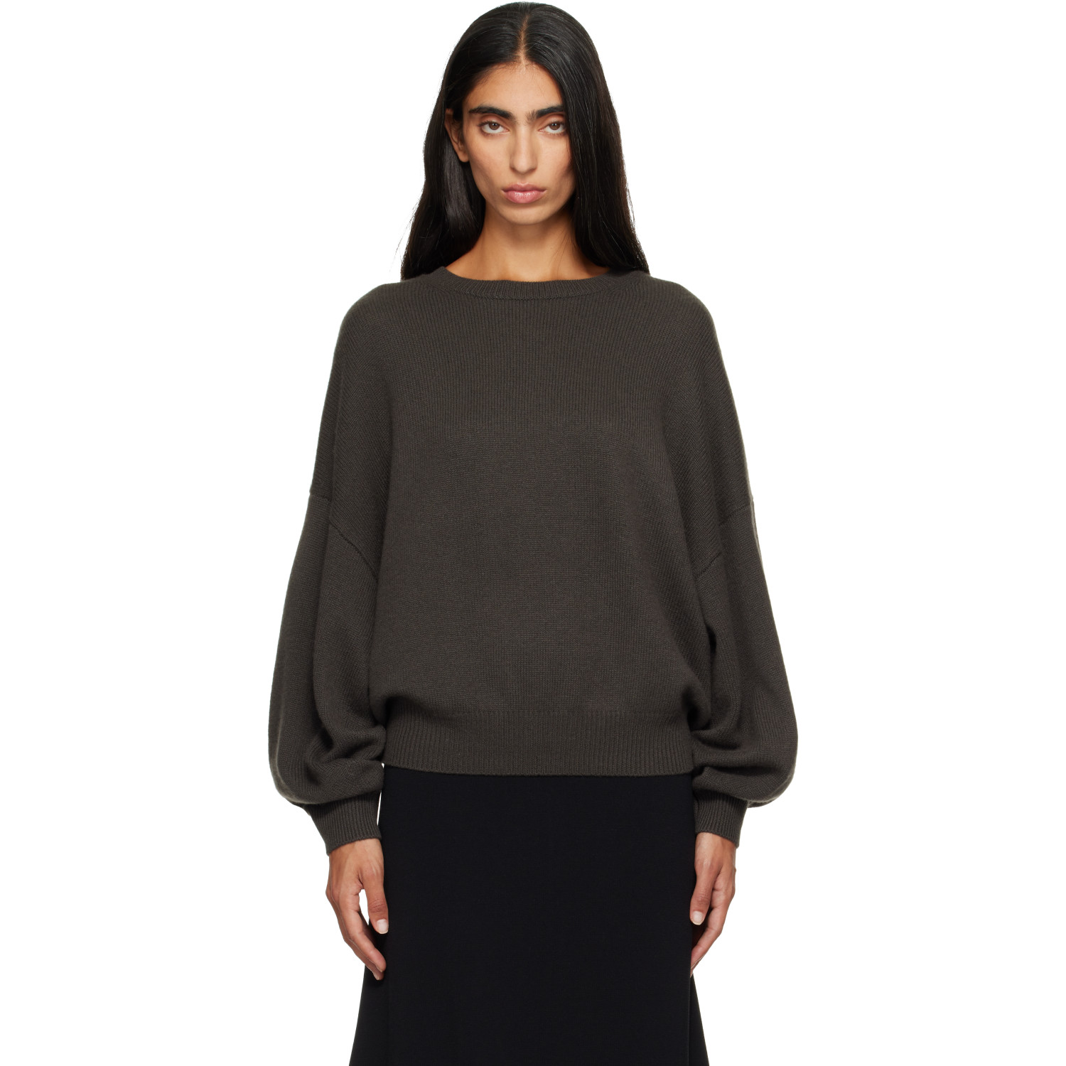 LISA YANG Khaki Veira Sweater