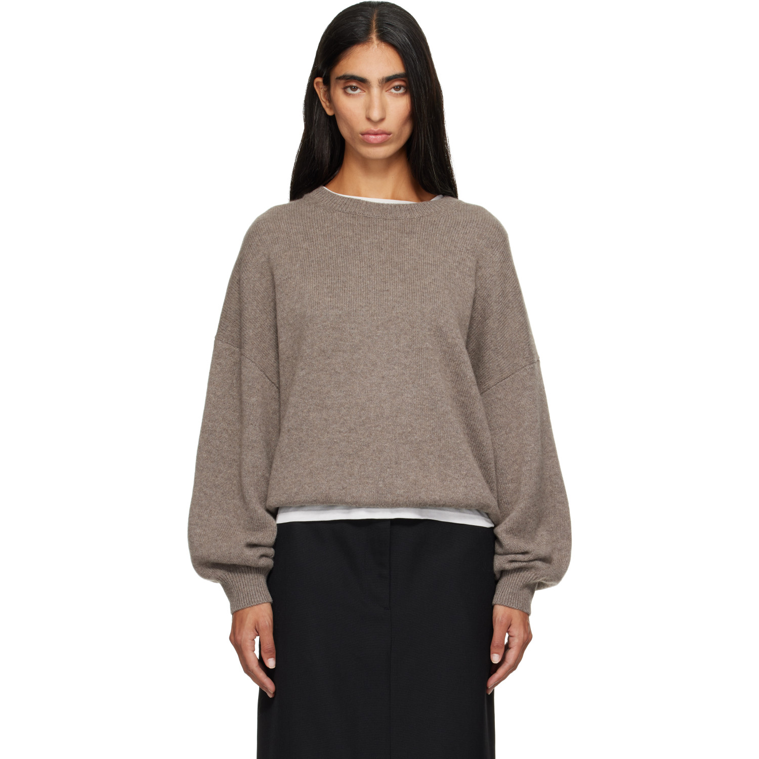 LISA YANG Taupe Veira Sweater