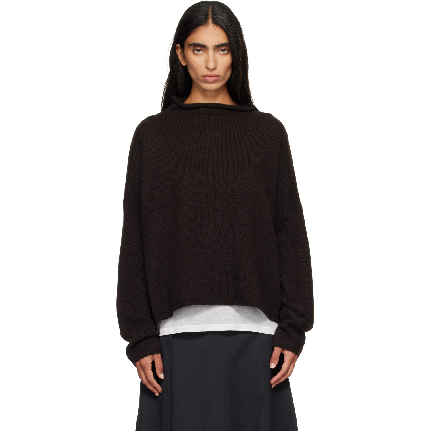 LISA YANG Brown Sandy Sweater