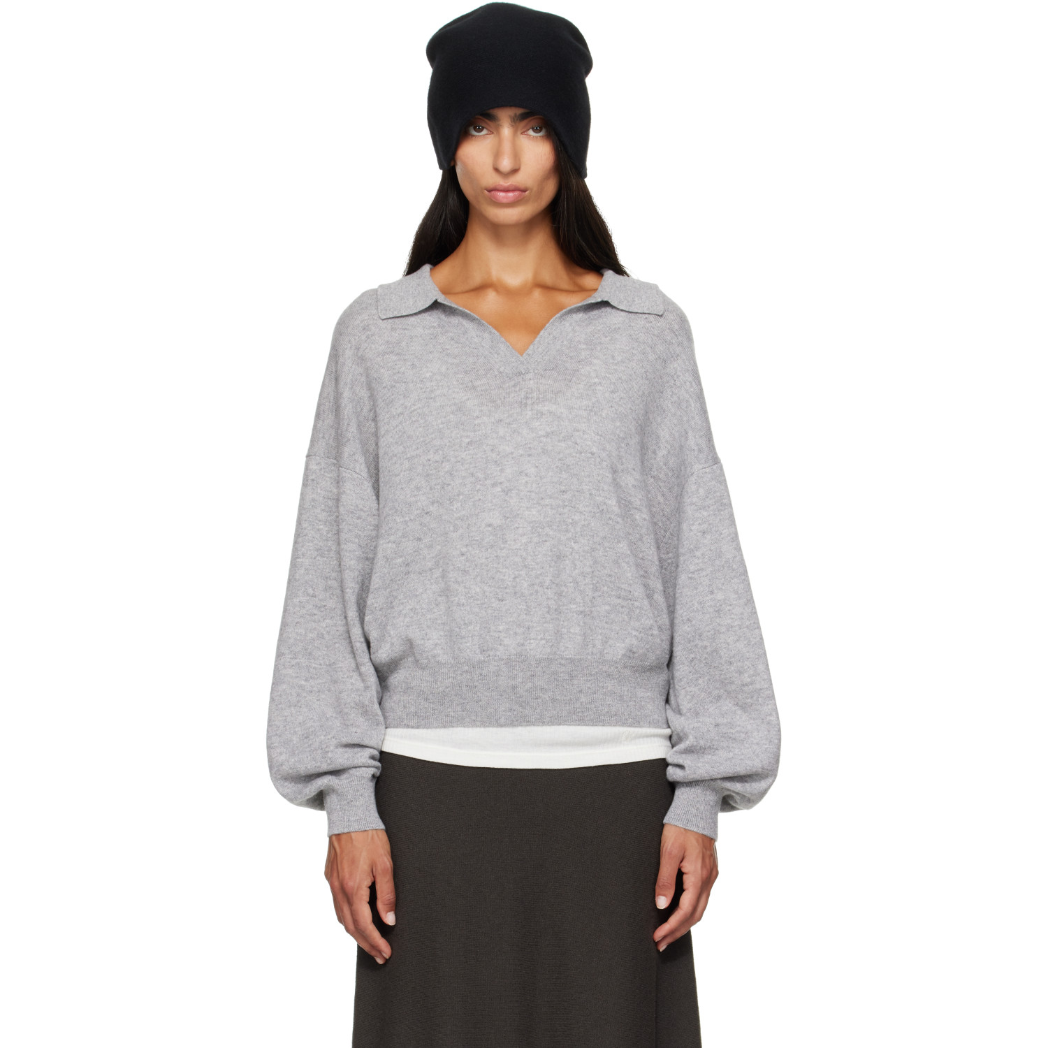 LISA YANG Gray Katriel Polo