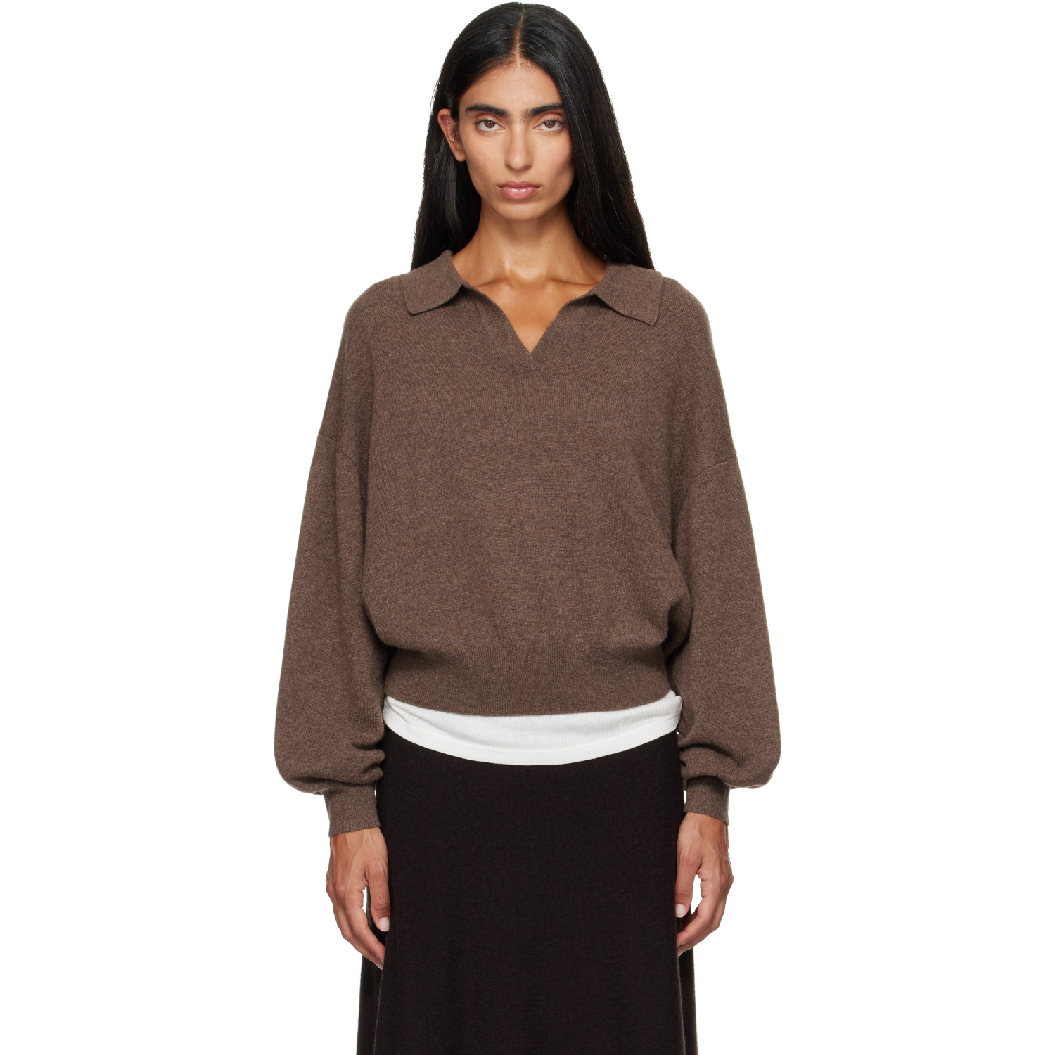 LISA YANG Brown Katriel Polo