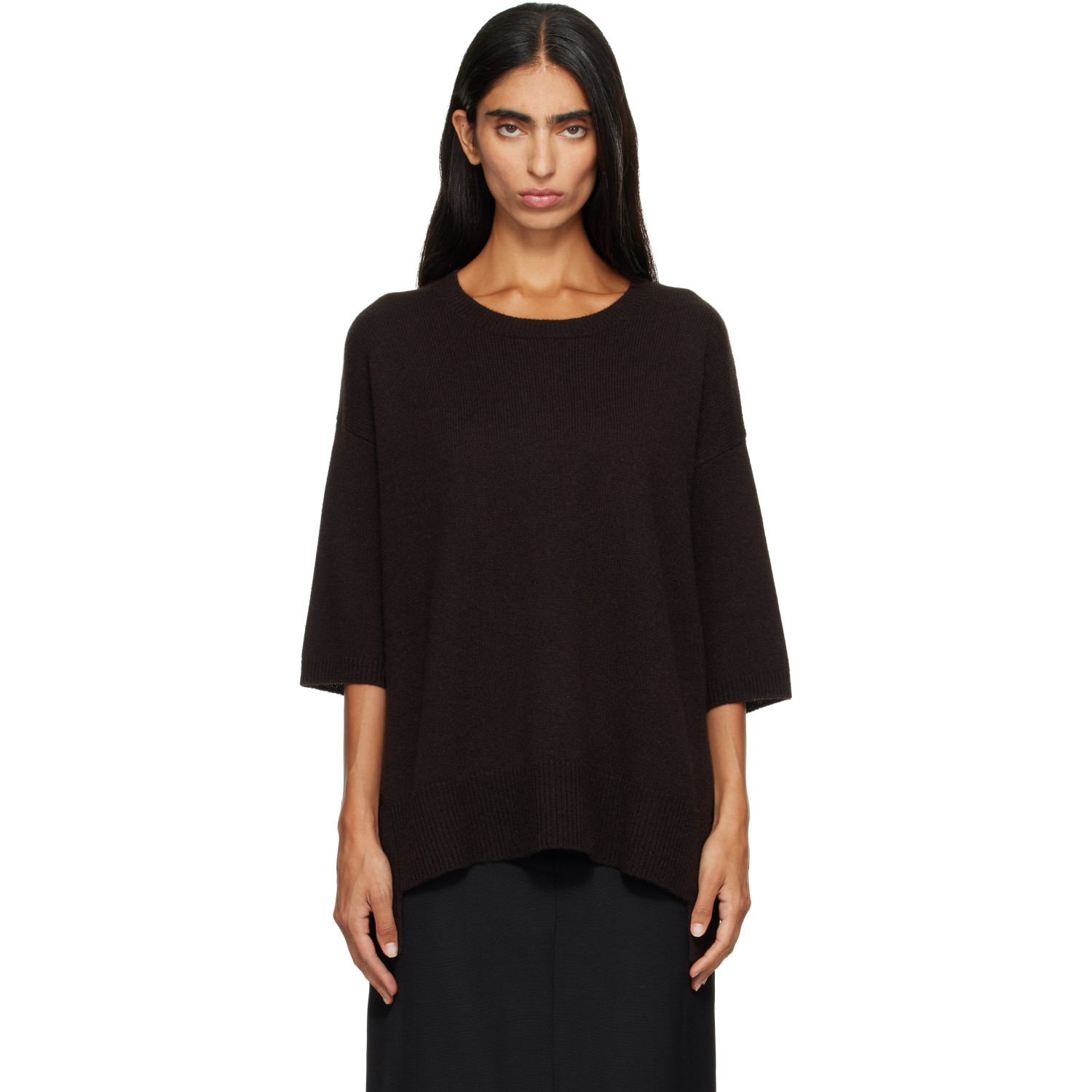 LISA YANG Brown Camille T-shirt