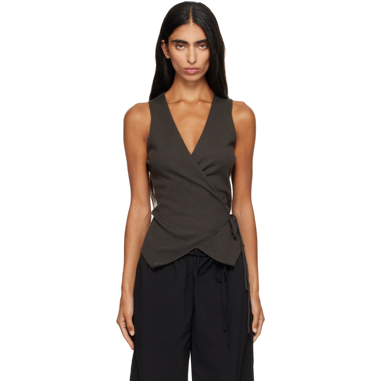 LISA YANG Khaki Nayi Top