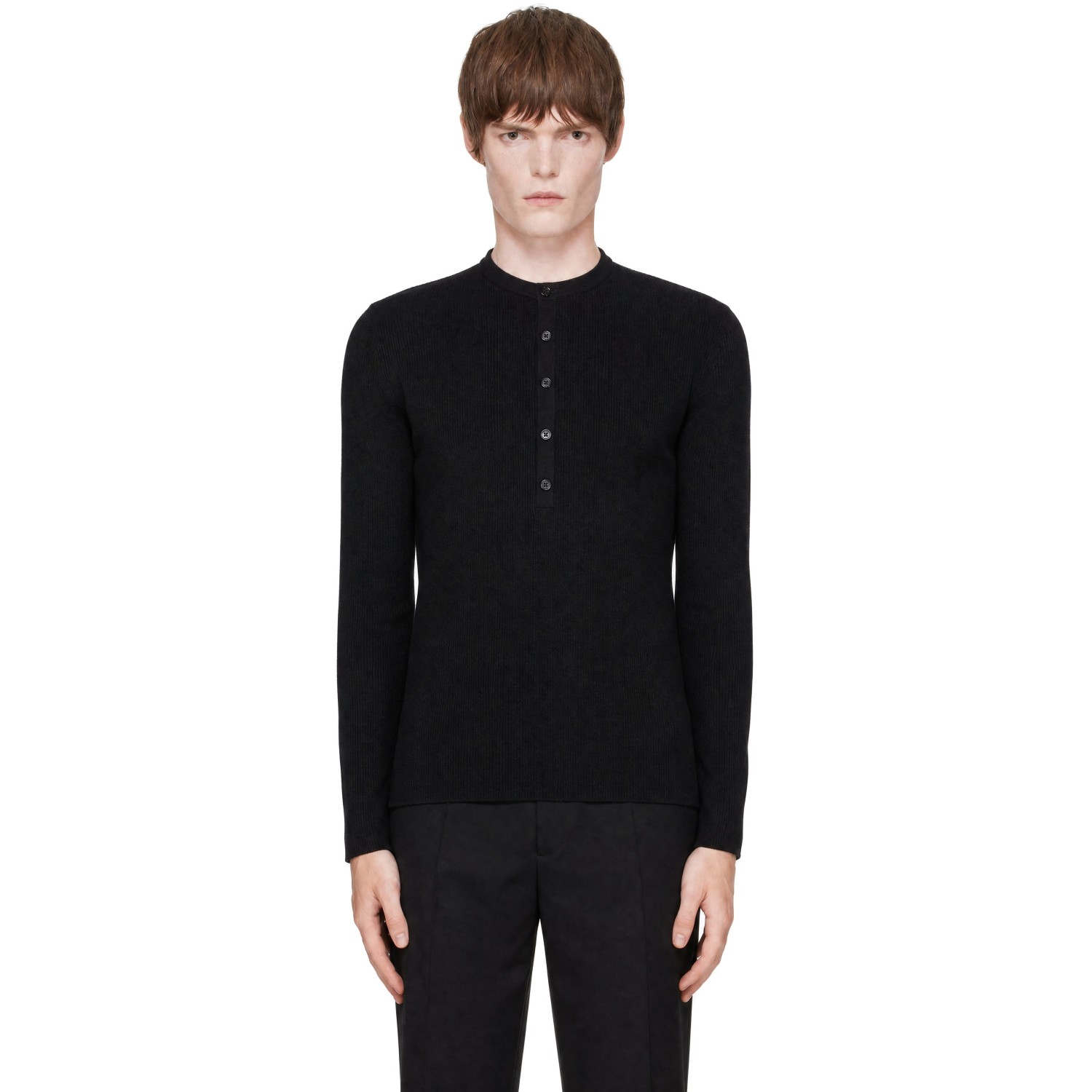 LISA YANG Black Falk Henley