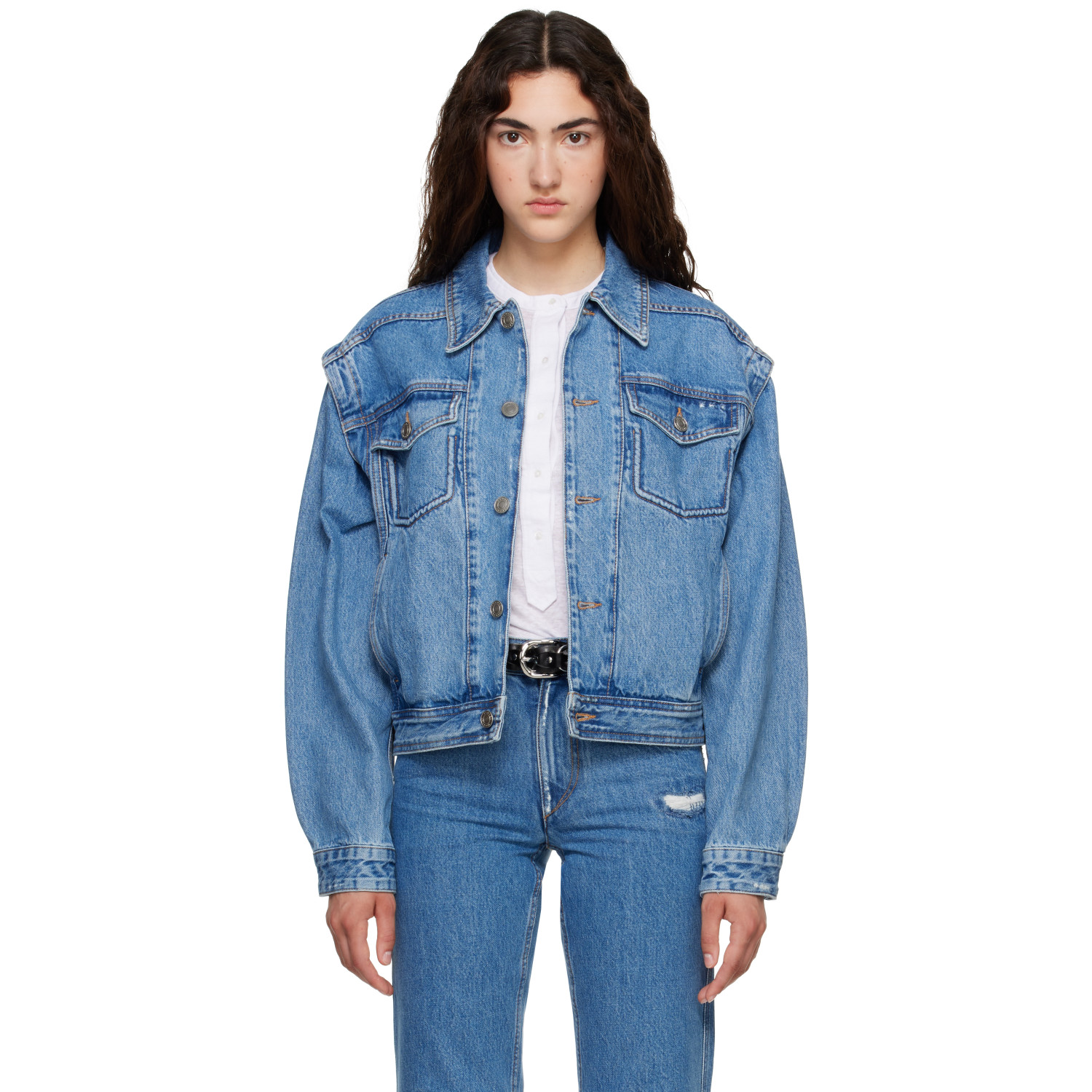 Isabel Marant Etoile Blue Zyma Denim Jacket