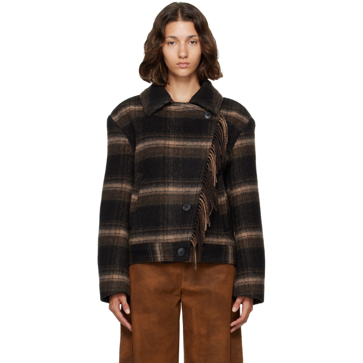 Isabel Marant Etoile Brown Galeane Wool Jacket