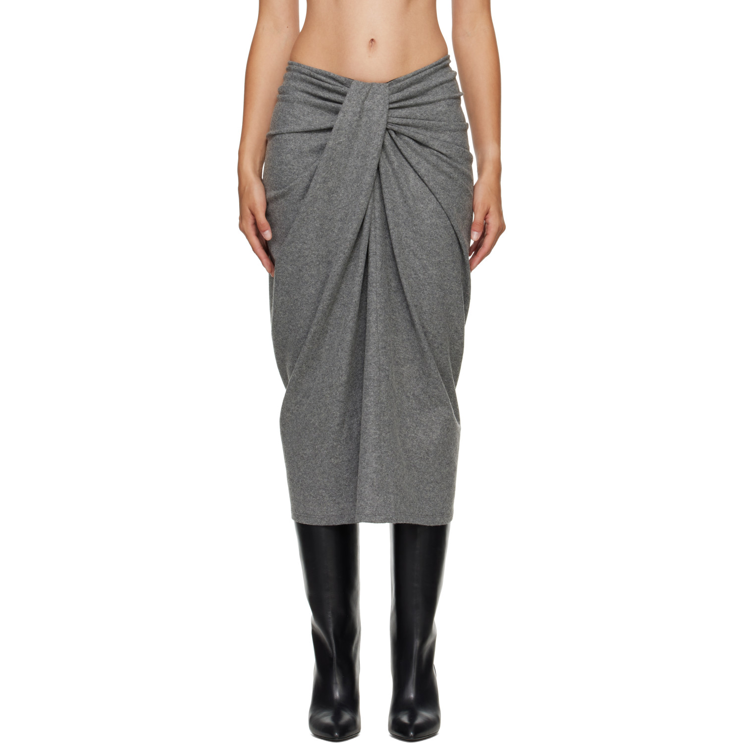 Isabel Marant Etoile Gray Jeldia Midi Skirt