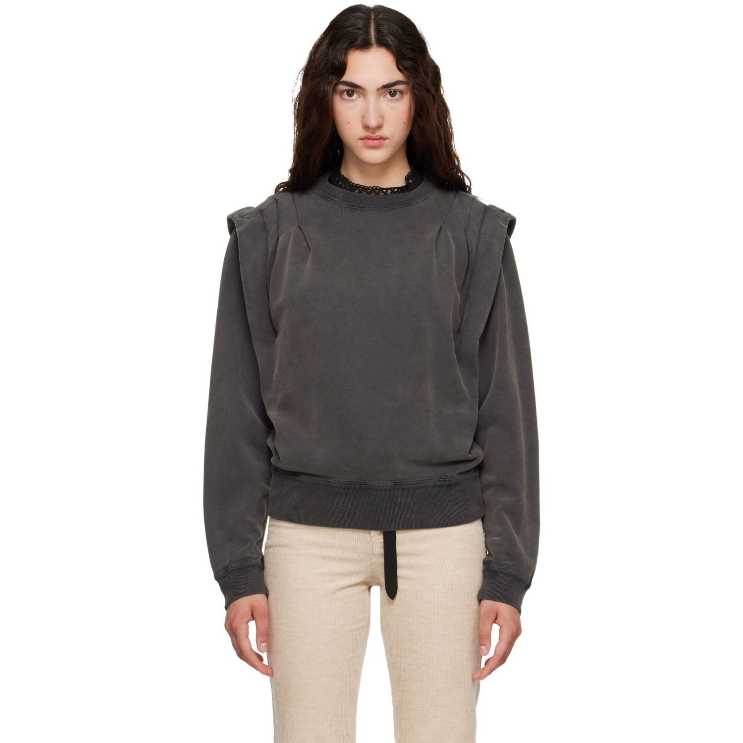 Isabel Marant Etoile Gray Soldy Sweatshirt