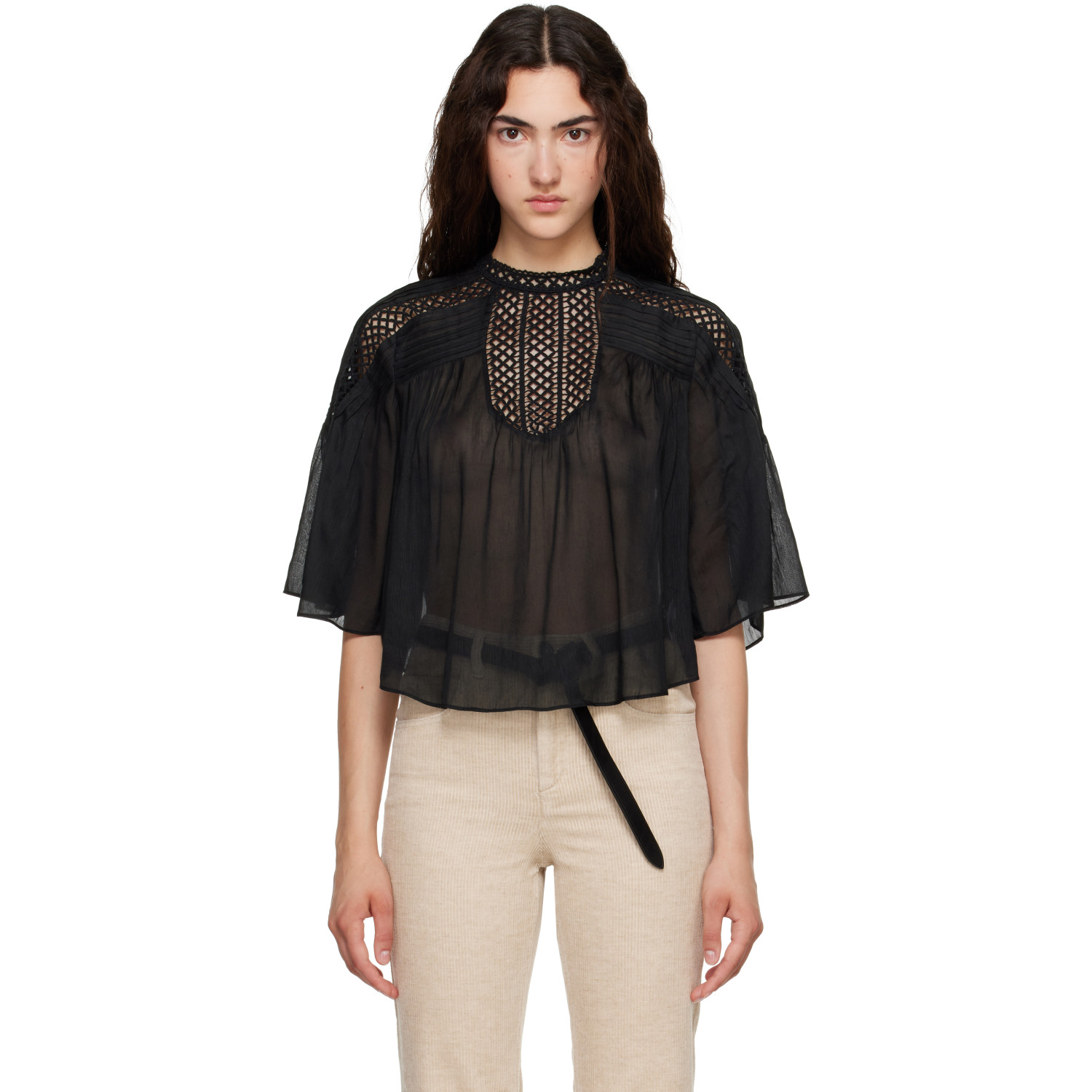 Isabel Marant Etoile Black Parina Blouse