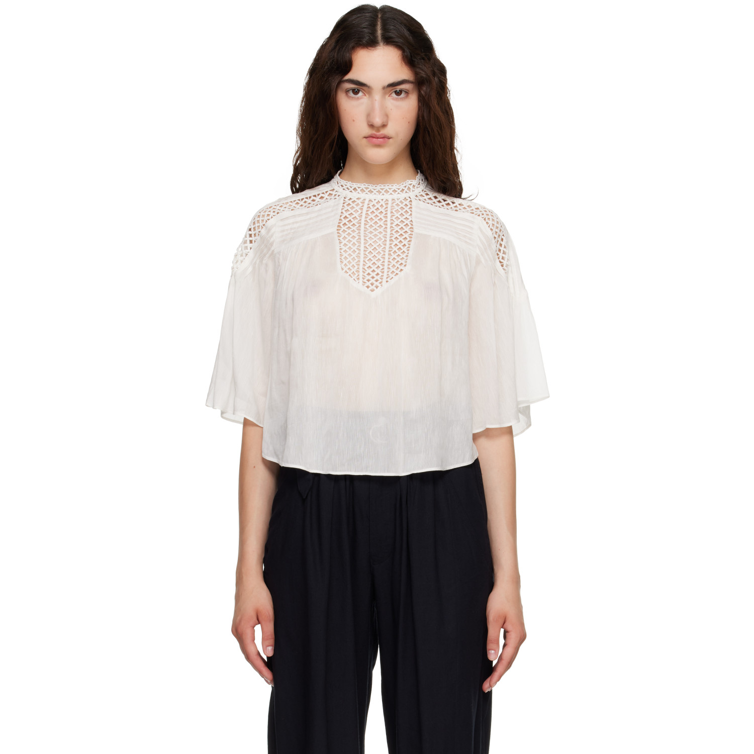 Isabel Marant Etoile White Parina Blouse