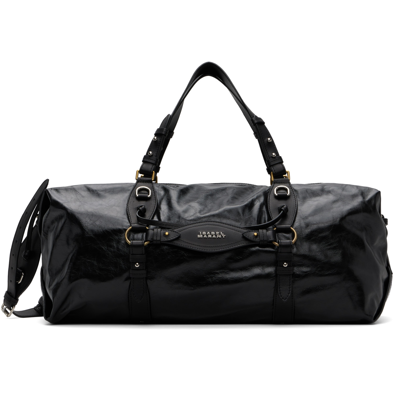 Isabel Marant Black Tilpa Weekender Duffle Bag