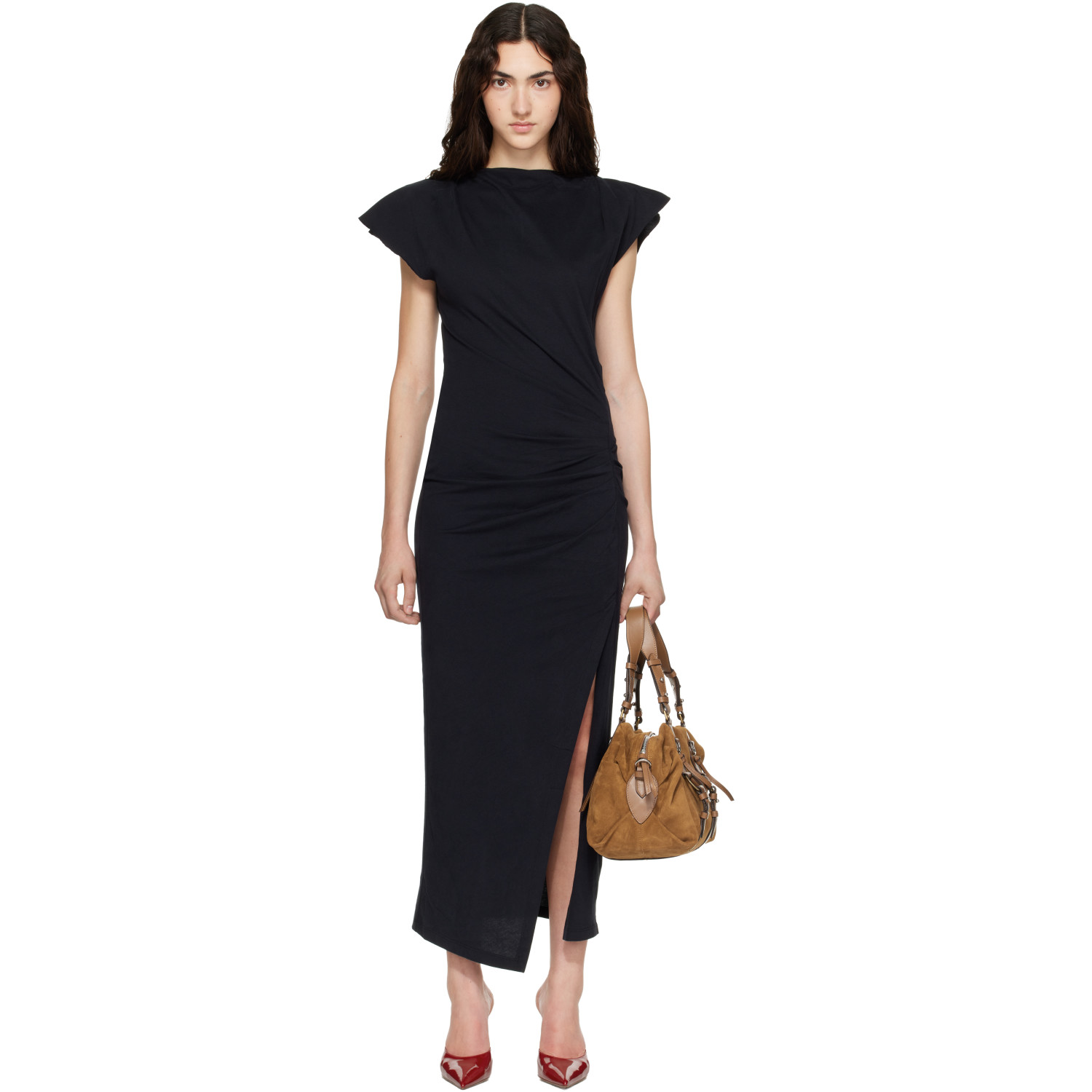 Isabel Marant Black Nadela Midi Dress