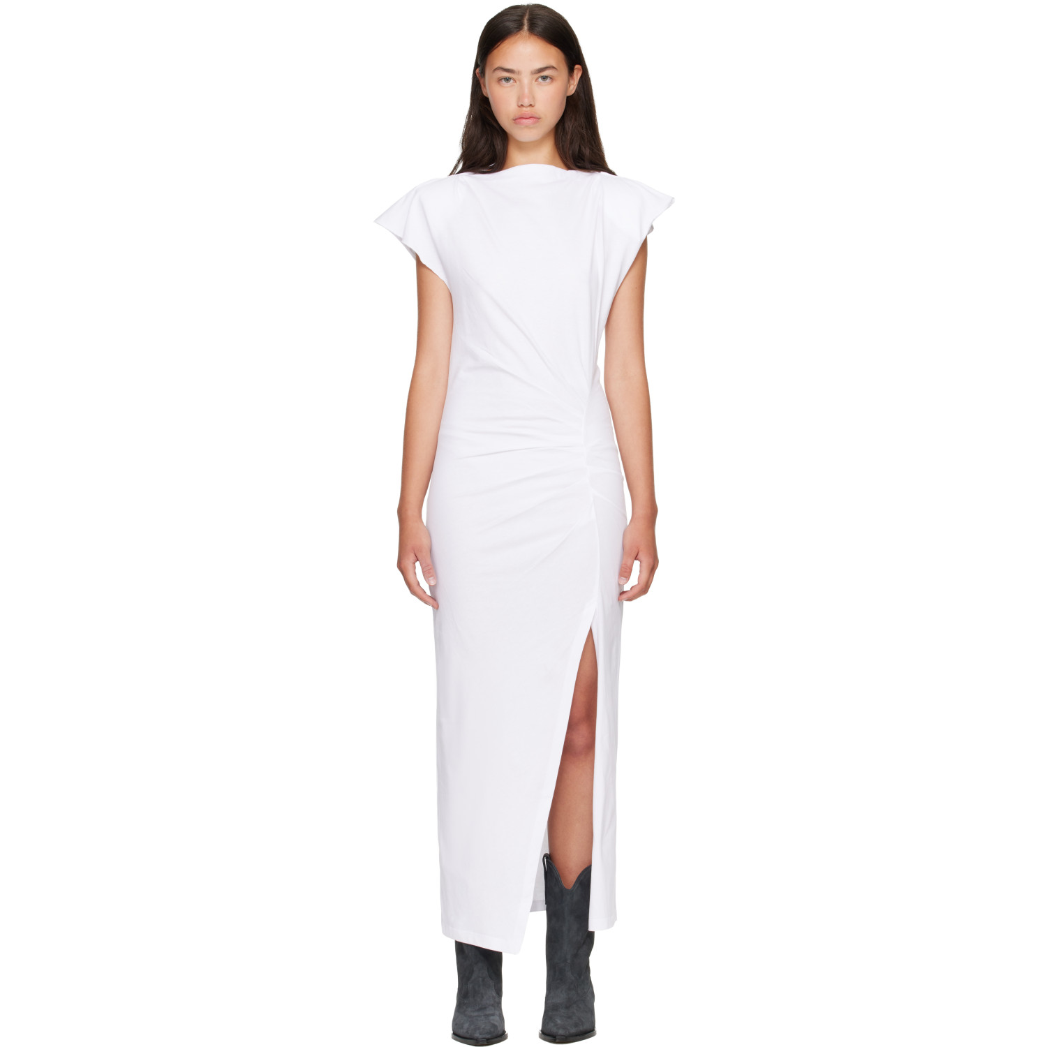 Isabel Marant White Nadela Midi Dress