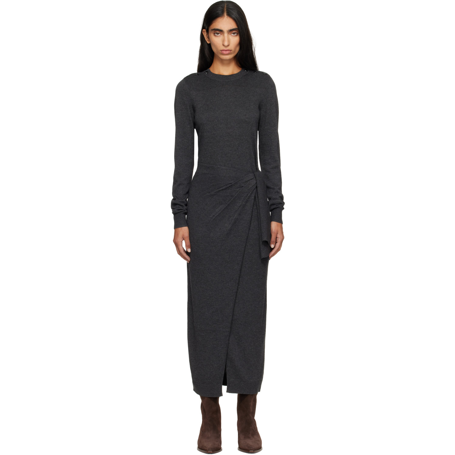 Isabel Marant Gray Jozira Maxi Dress