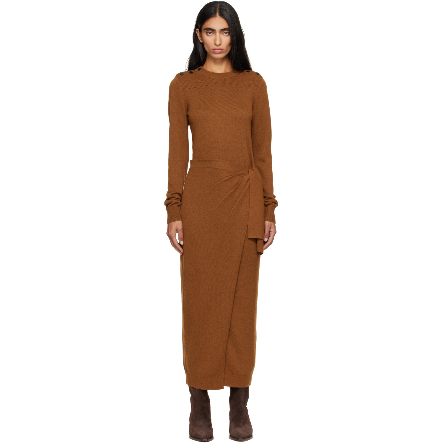Isabel Marant Tan Jozira Maxi Dress