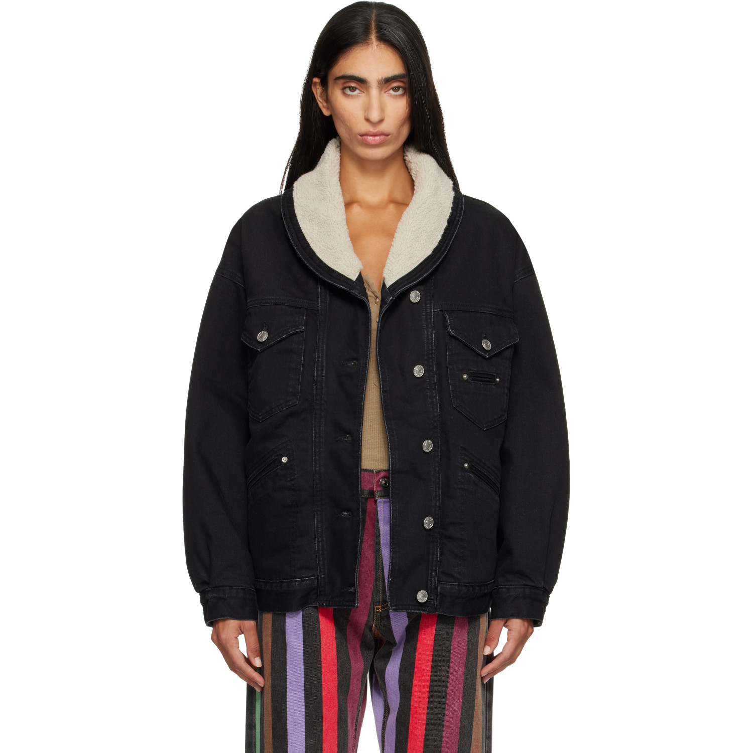 Isabel Marant Black Pimia Denim Jacket