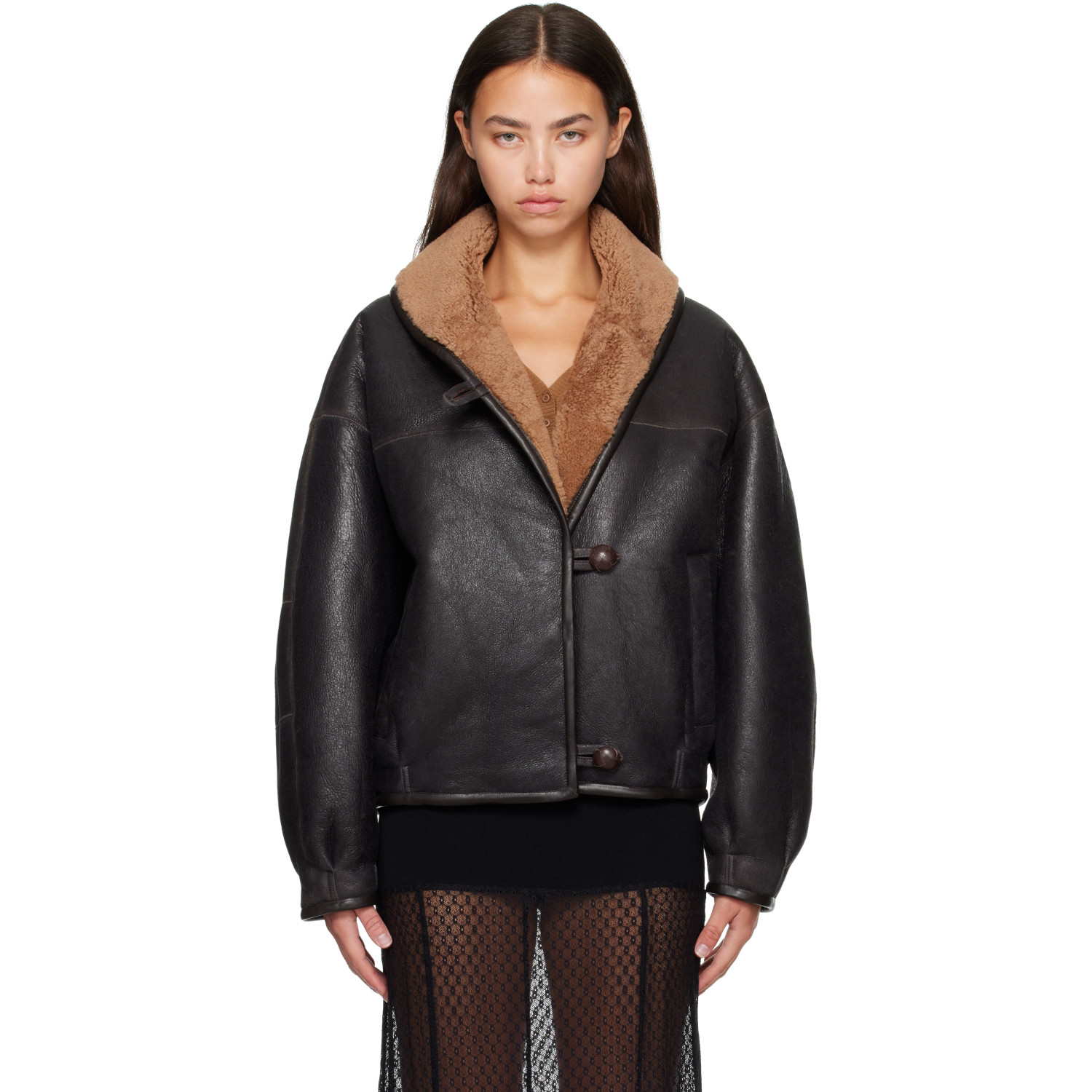 Isabel Marant Brown Charina Shearling Coat