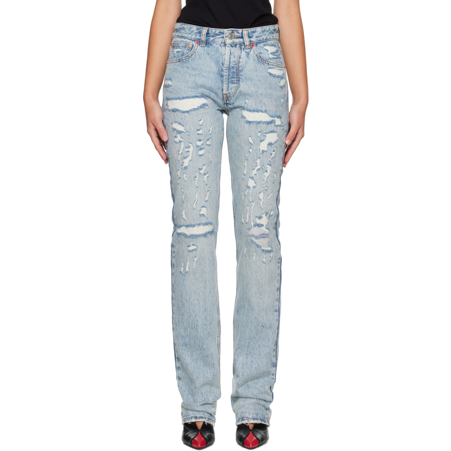 Isabel Marant Blue Daya Long Jeans