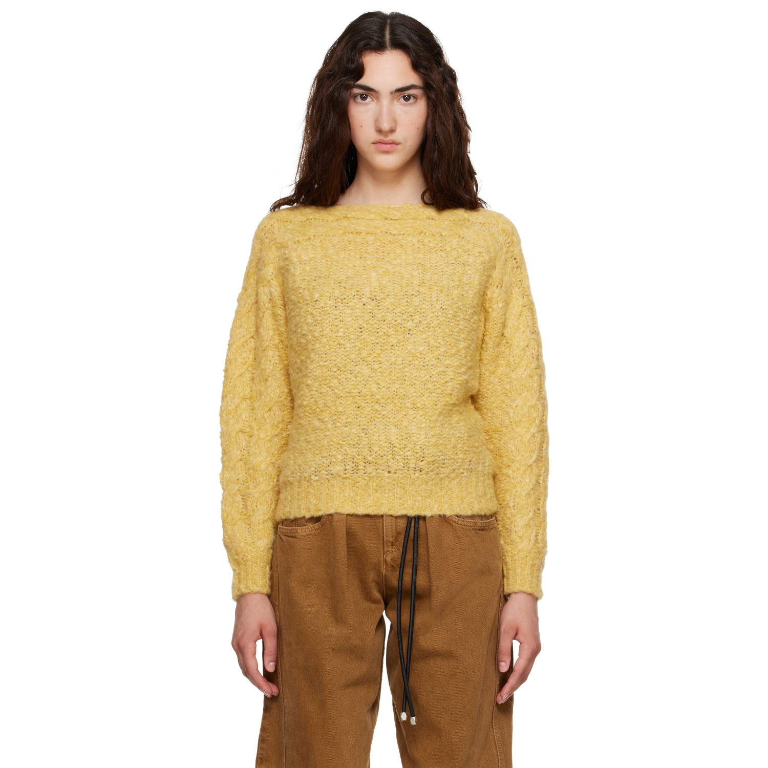 Isabel Marant Yellow Ponara Pullover Sweater