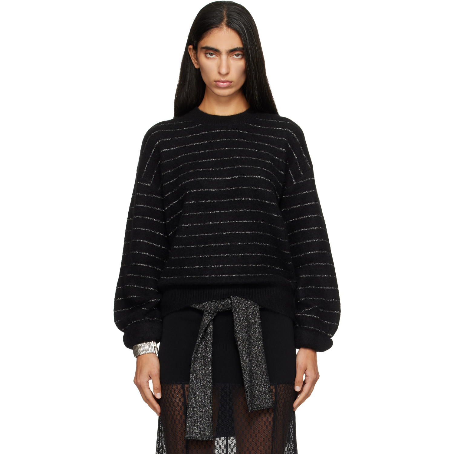 Isabel Marant Black Stacy Lurex Sweater
